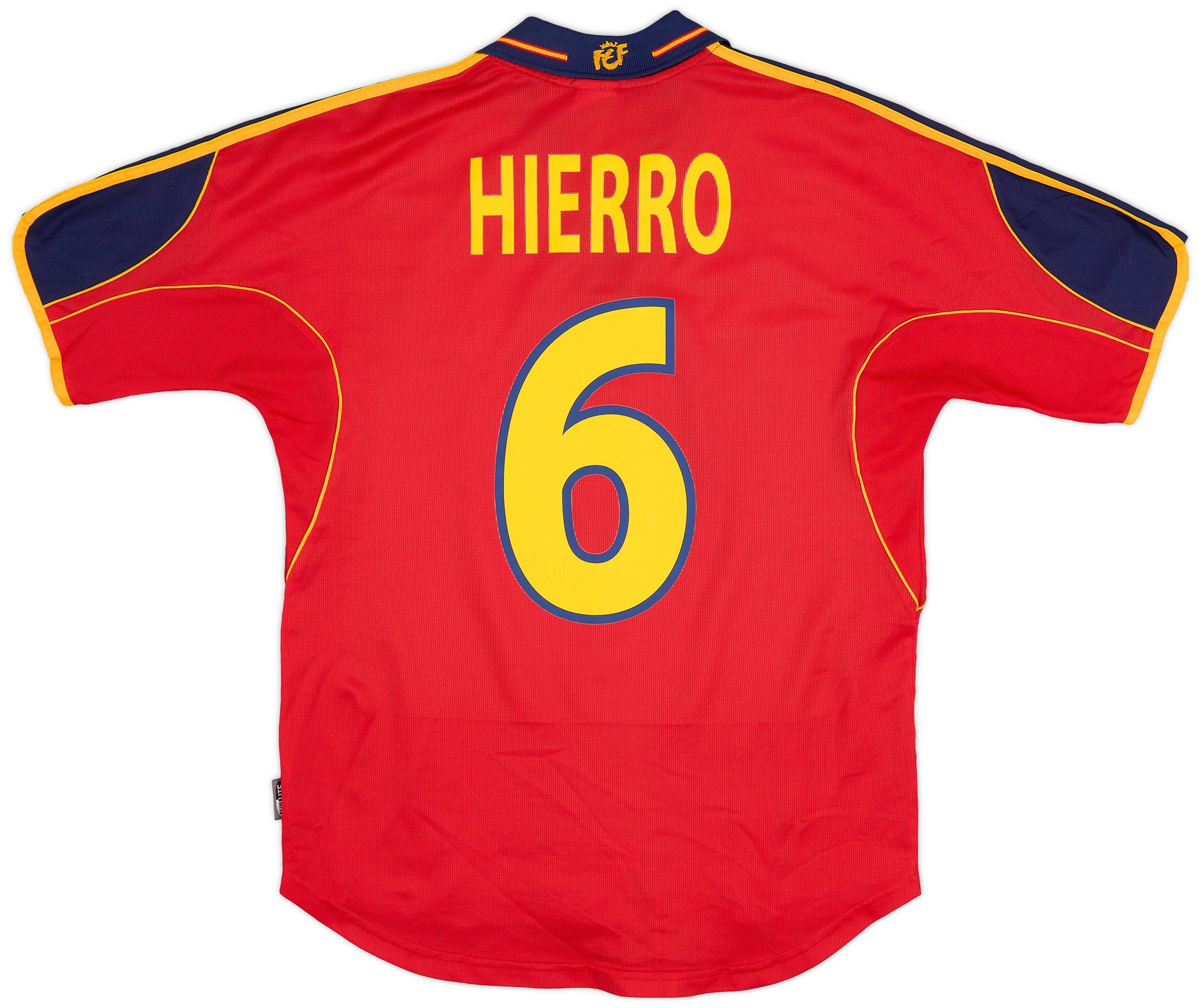 1999-02 Spain Home Shirt Hierro #6 - 5/10 - (S)