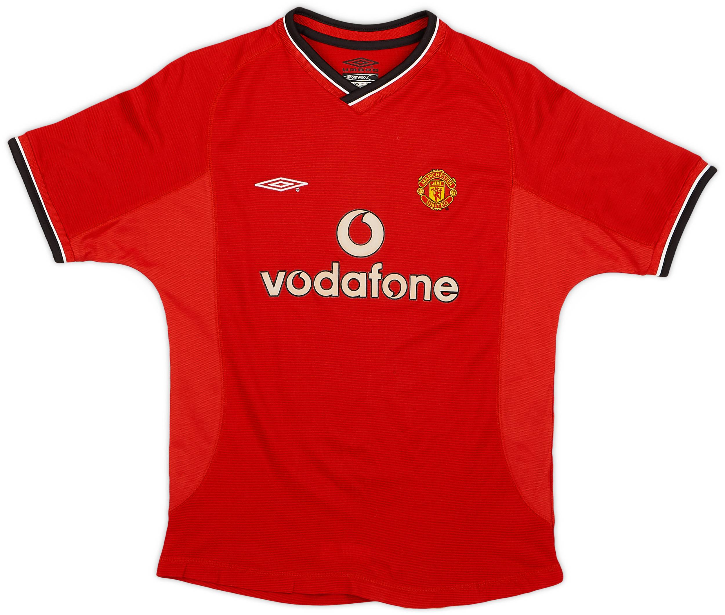 2000-02 Manchester United Home Shirt - 8/10 - (M.Boys)