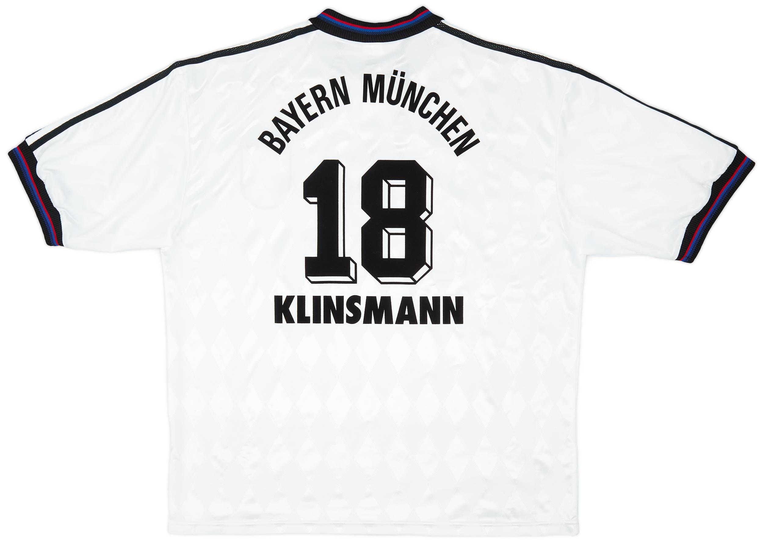 1996-98 Bayern Munich Away Shirt Klinsmann #18 - 8/10 - (XL)