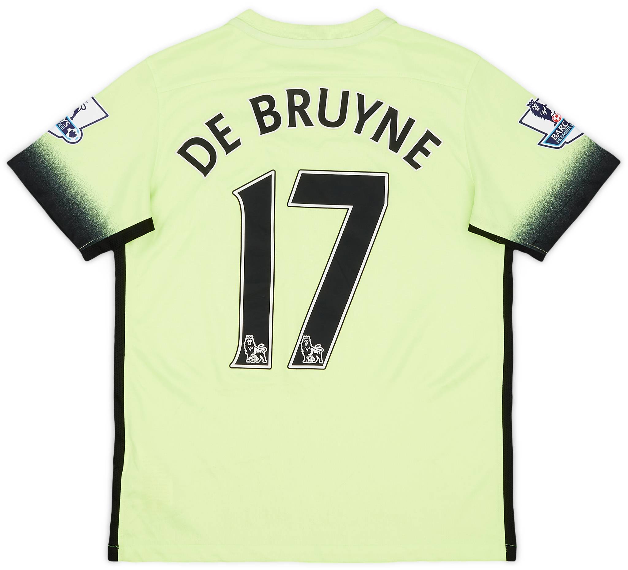 2015-16 Manchester City Third Shirt De Bruyne #17 - 9/10 - (L.Boys)