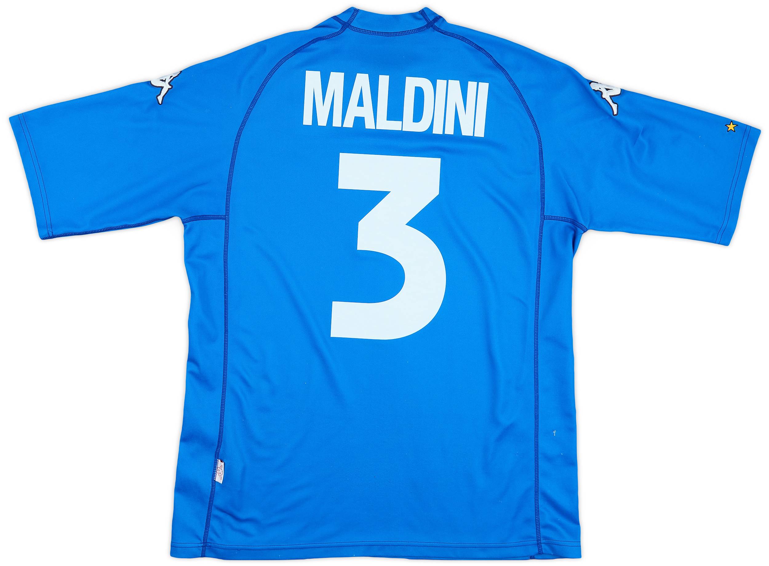 2000-01 Italy Home Shirt Maldini #3 - 8/10 - (XL)