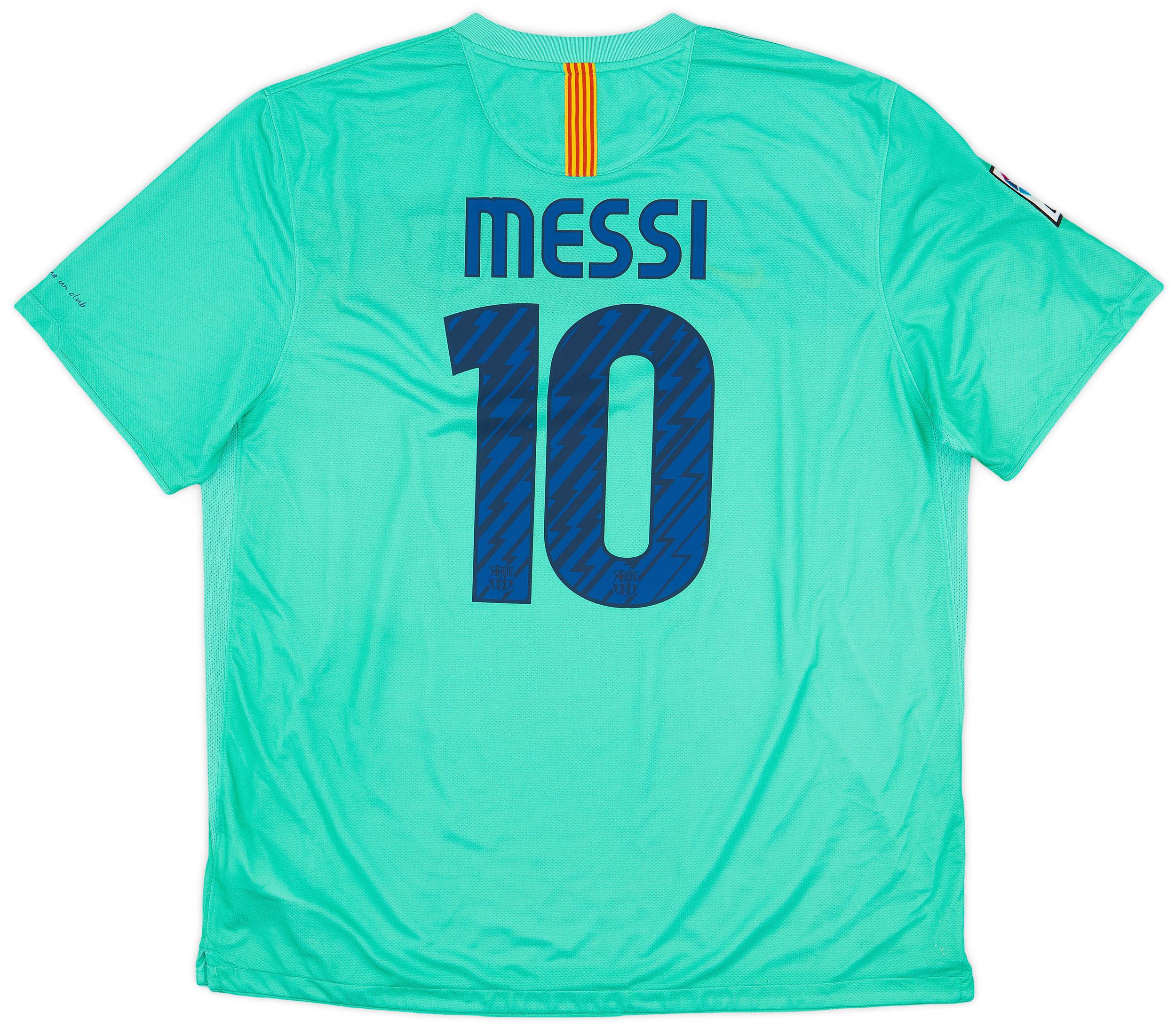 2010-11 Barcelona Away Shirt Messi #10 - 8/10 - (XXL)