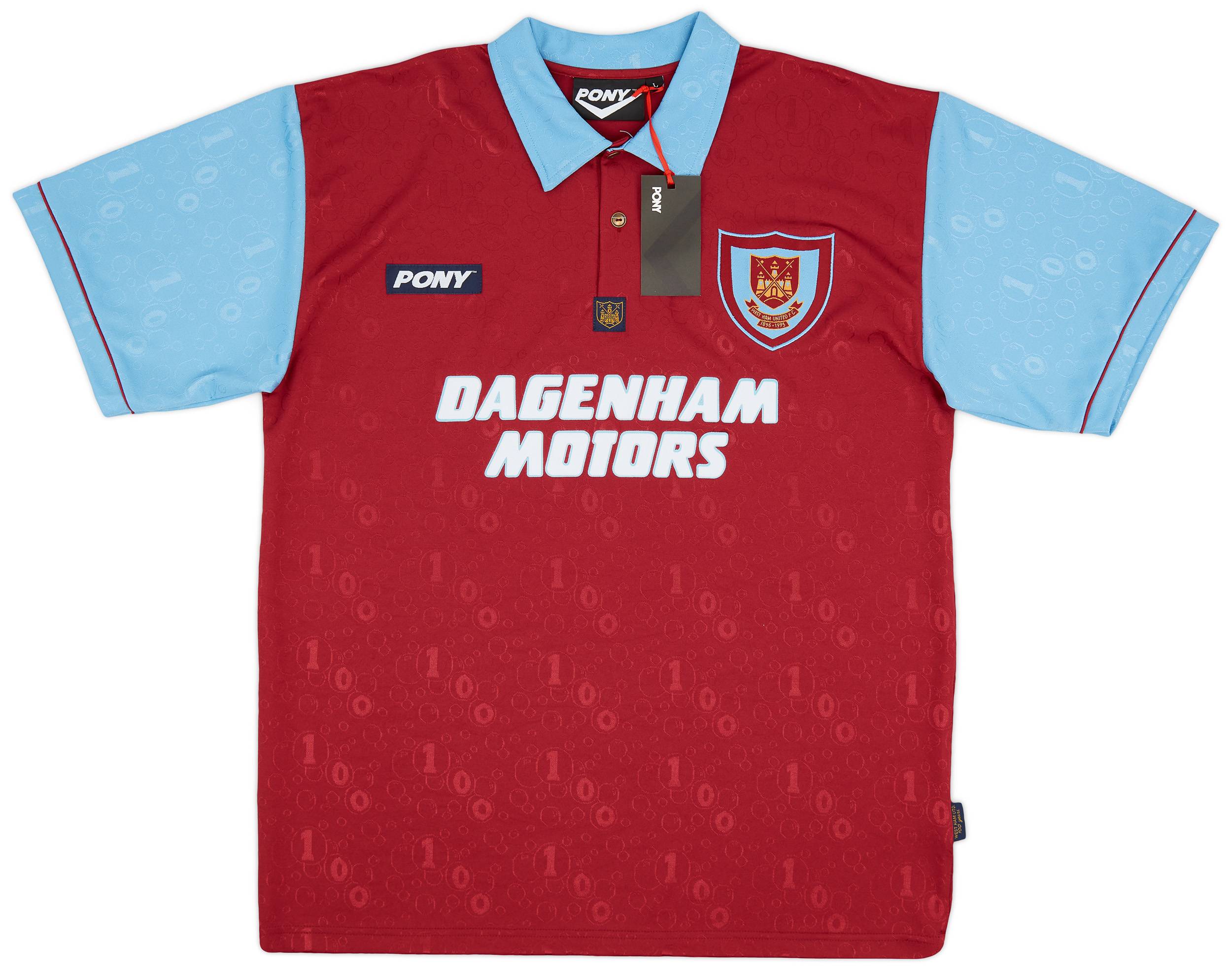 1995-97 West Ham Pony Reissue Centenary Home Shirt