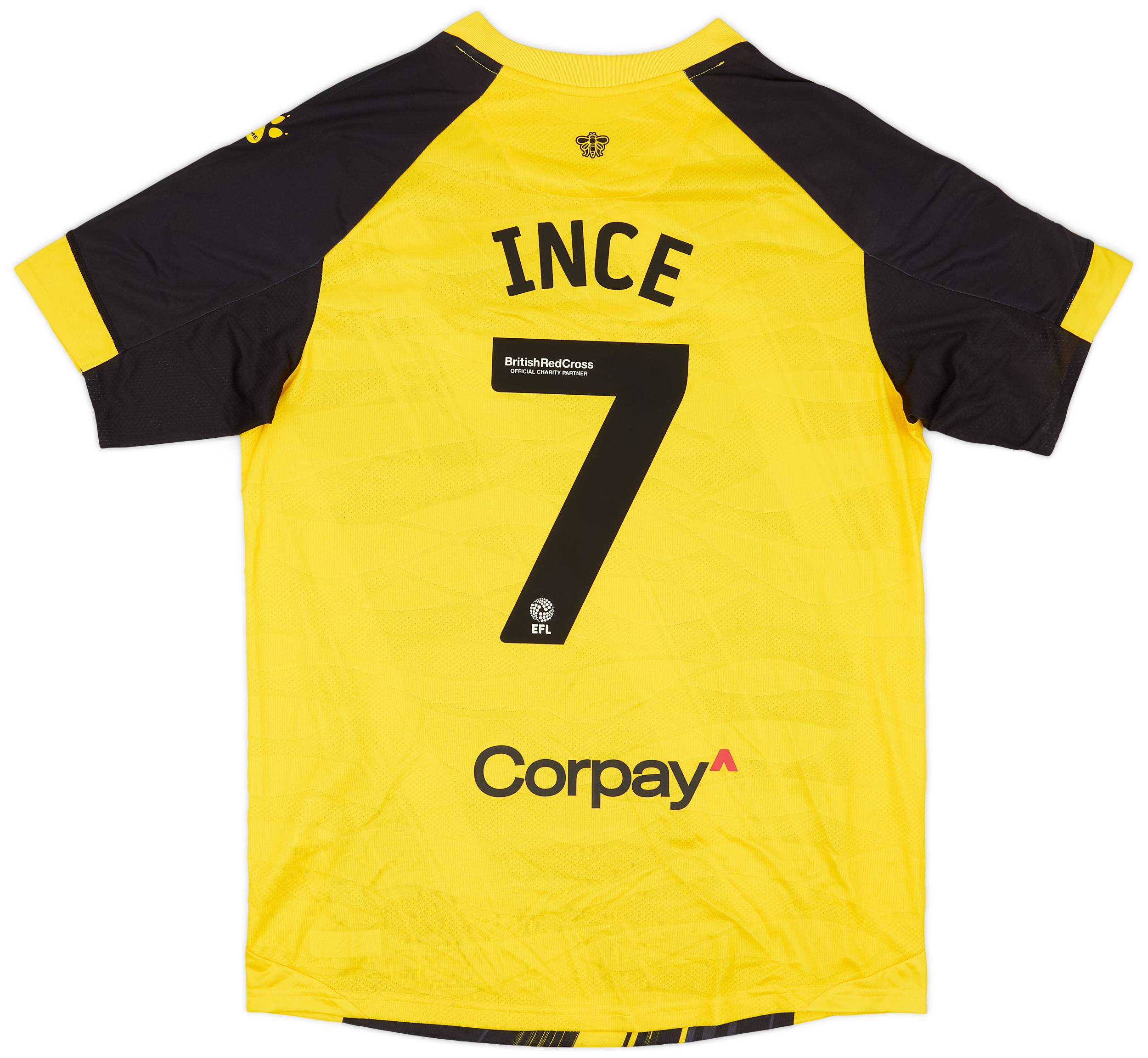 2023-24 Watford Match Issue Home Shirt Ince #7