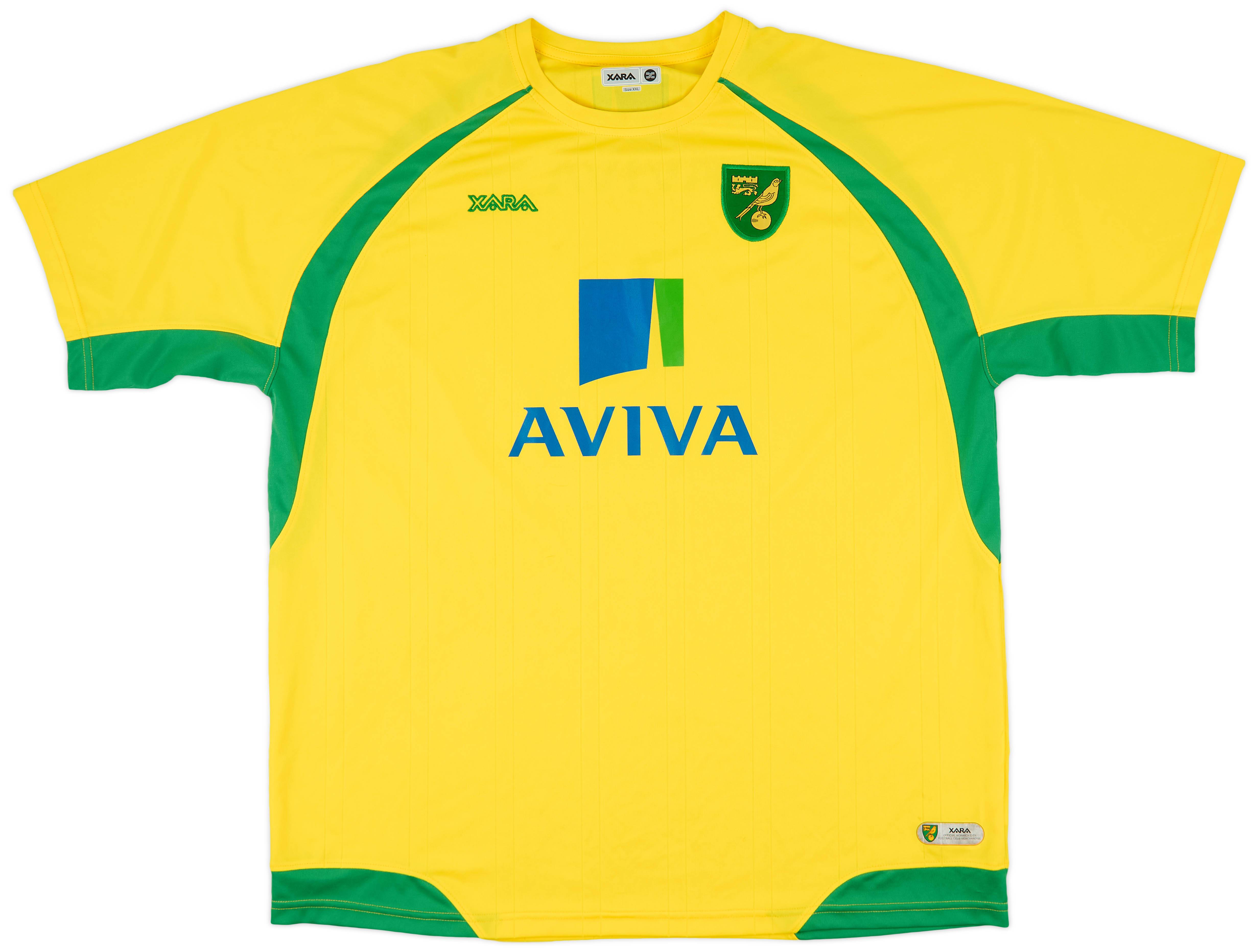 2010-11 Norwich Home Shirt - 8/10 - (XXL)