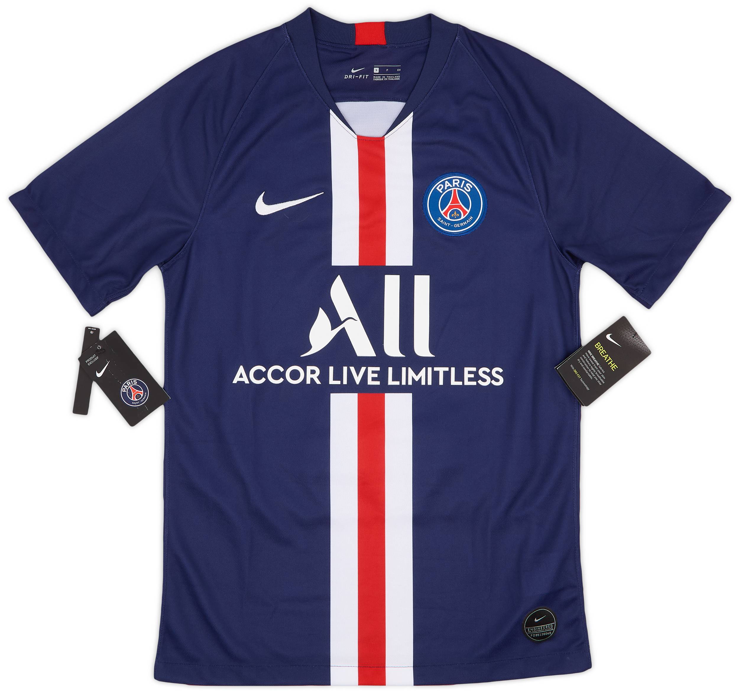 2019-20 Paris Saint-Germain Home Shirt Mbappe #7 (S)