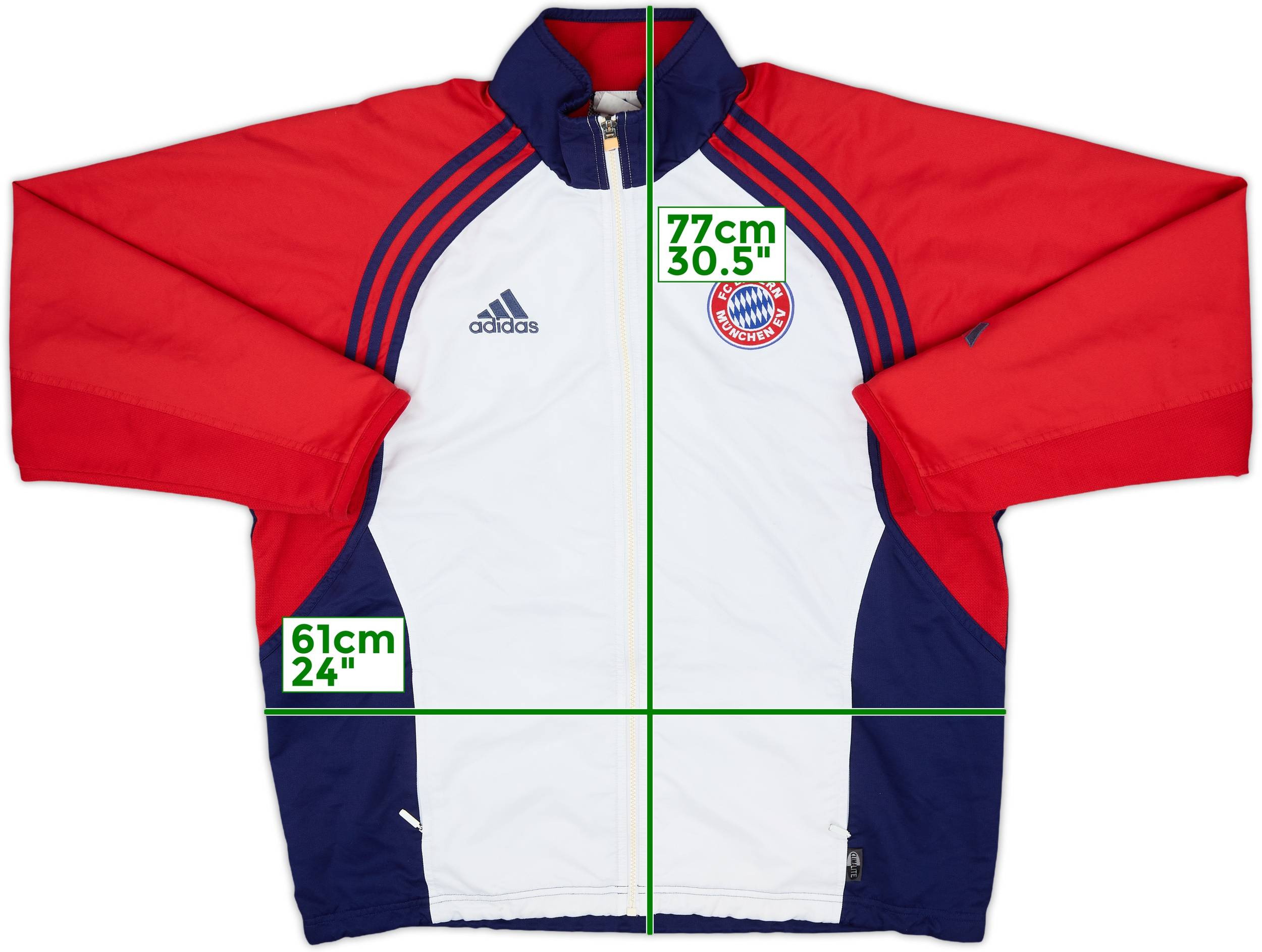 00s adidas BAVERN MUNCHEN ナイロンジャケット　サッカー 2000-01 Bayern Munich adidas Track Jacket - 7/10 - (L)