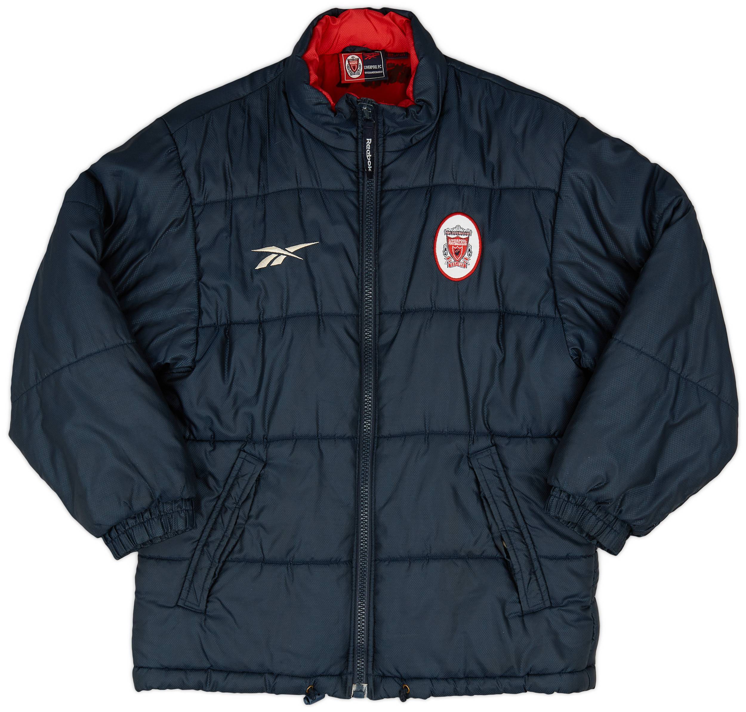1998-00 Liverpool Reebok Padded Bench Coat - 8/10 - (M.Boys)