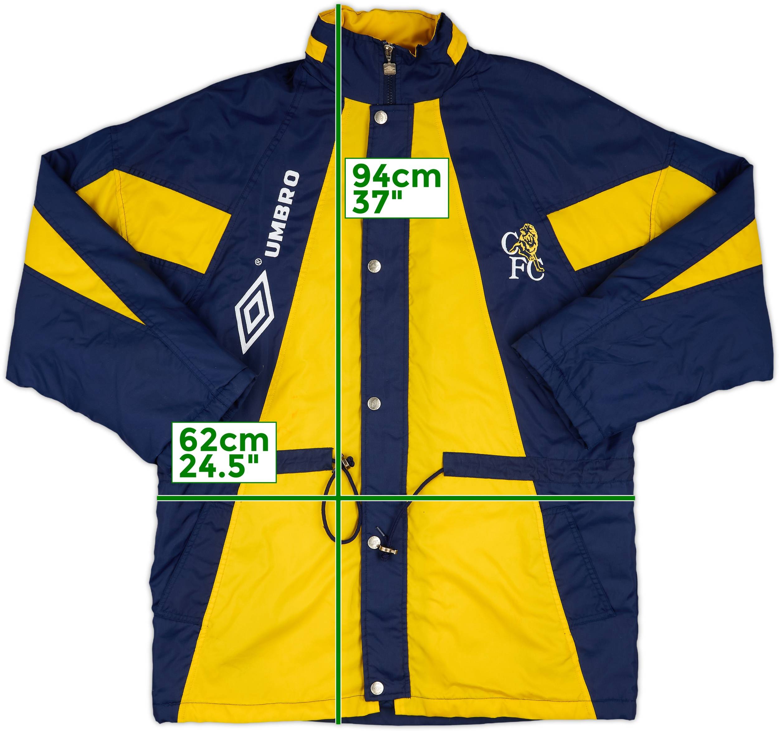1992-93 Chelsea Umbro Padded Bench Coat - 8/10 - (L)