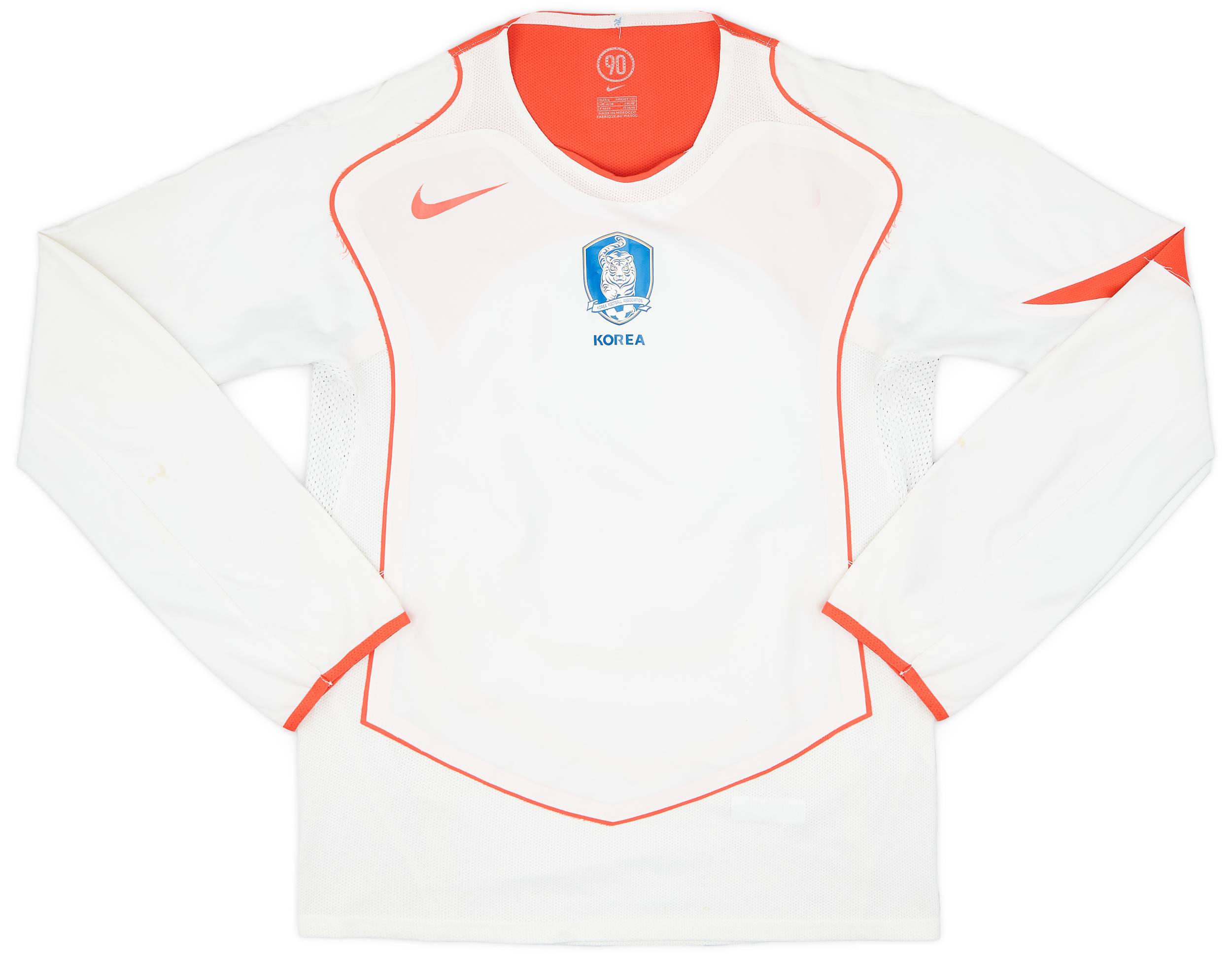 2004-06 South Korea Player Issue Away L/S Shirt - 9/10 - (S)