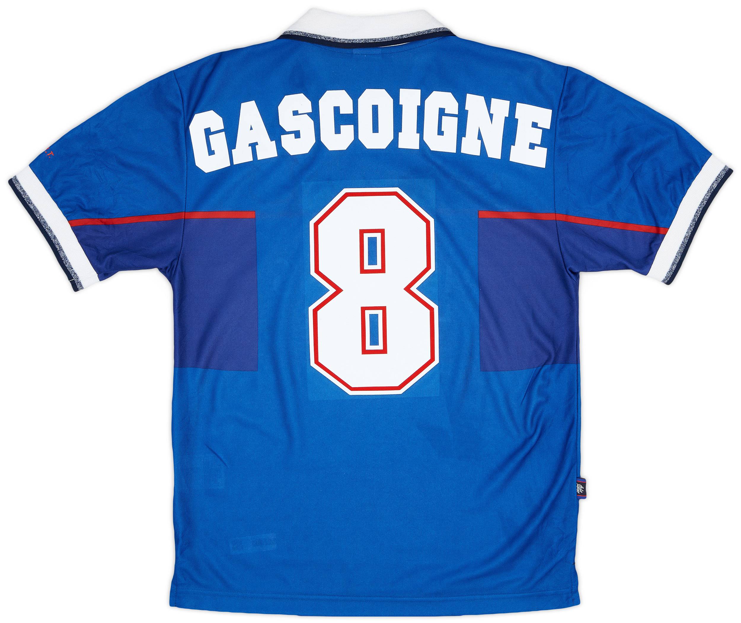 1997-99 Rangers Home Shirt Gascoigne #8 - 9/10 - (XS)