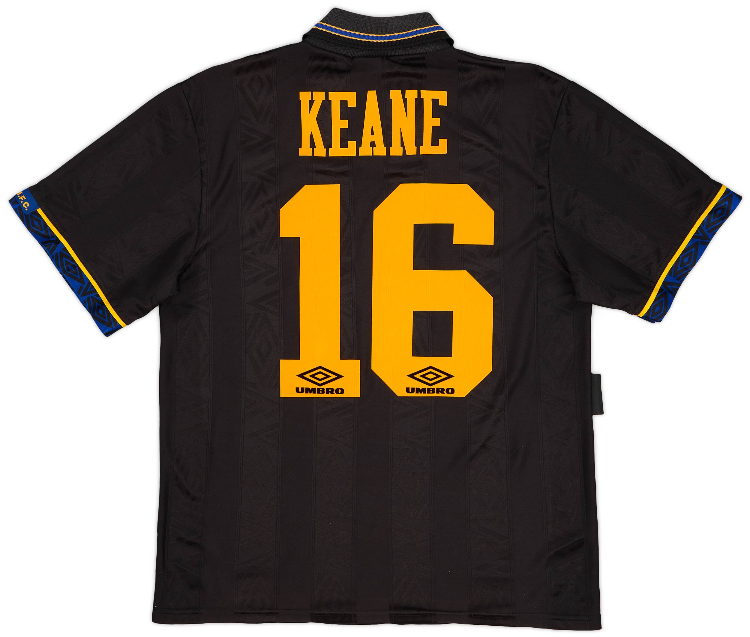 1993-95 Manchester United Away Shirt Keane #16 - 8/10 - (M)