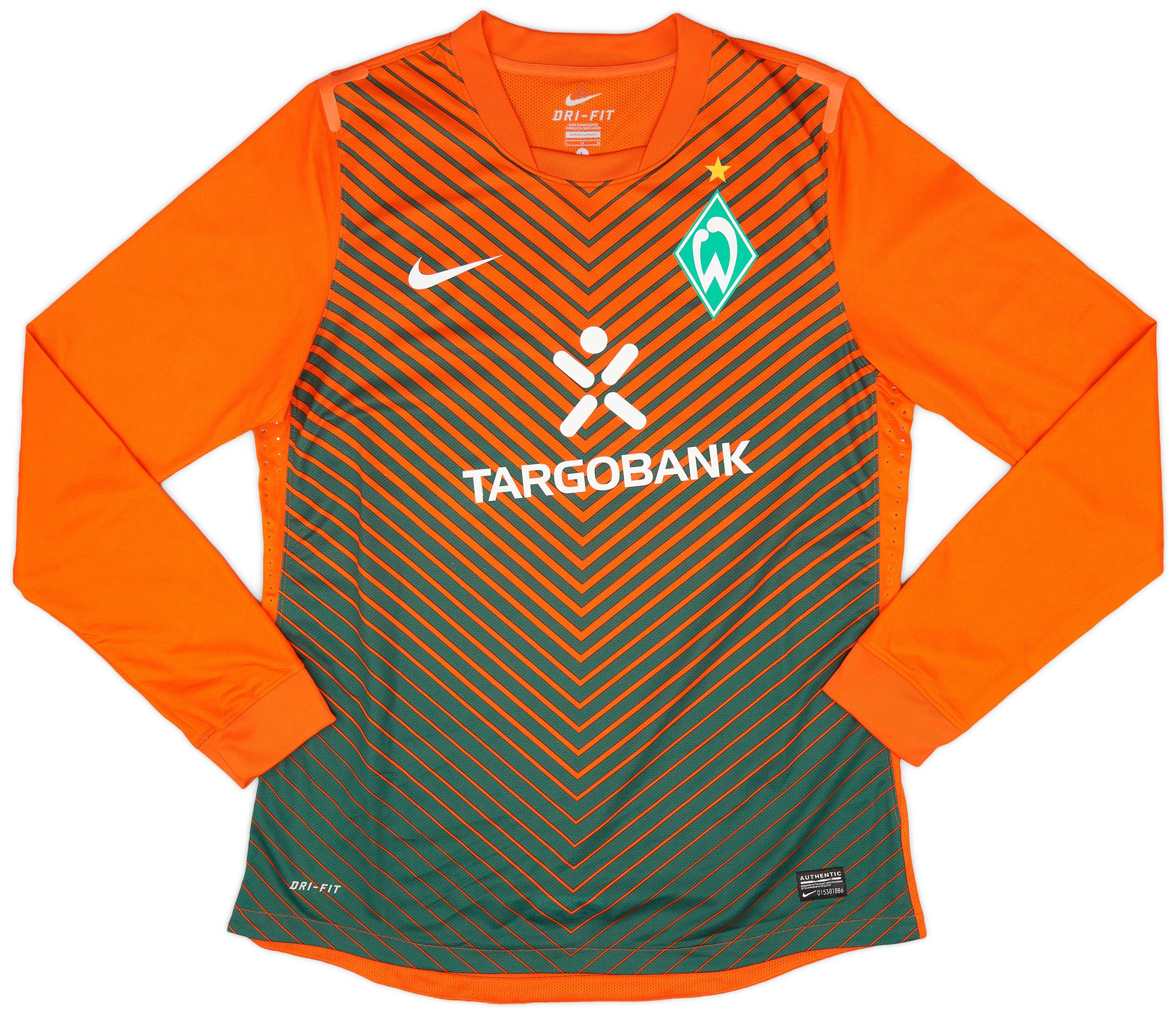 2011-12 Werder Bremen Player Issue Away L/S Shirt - 5/10 - (L)