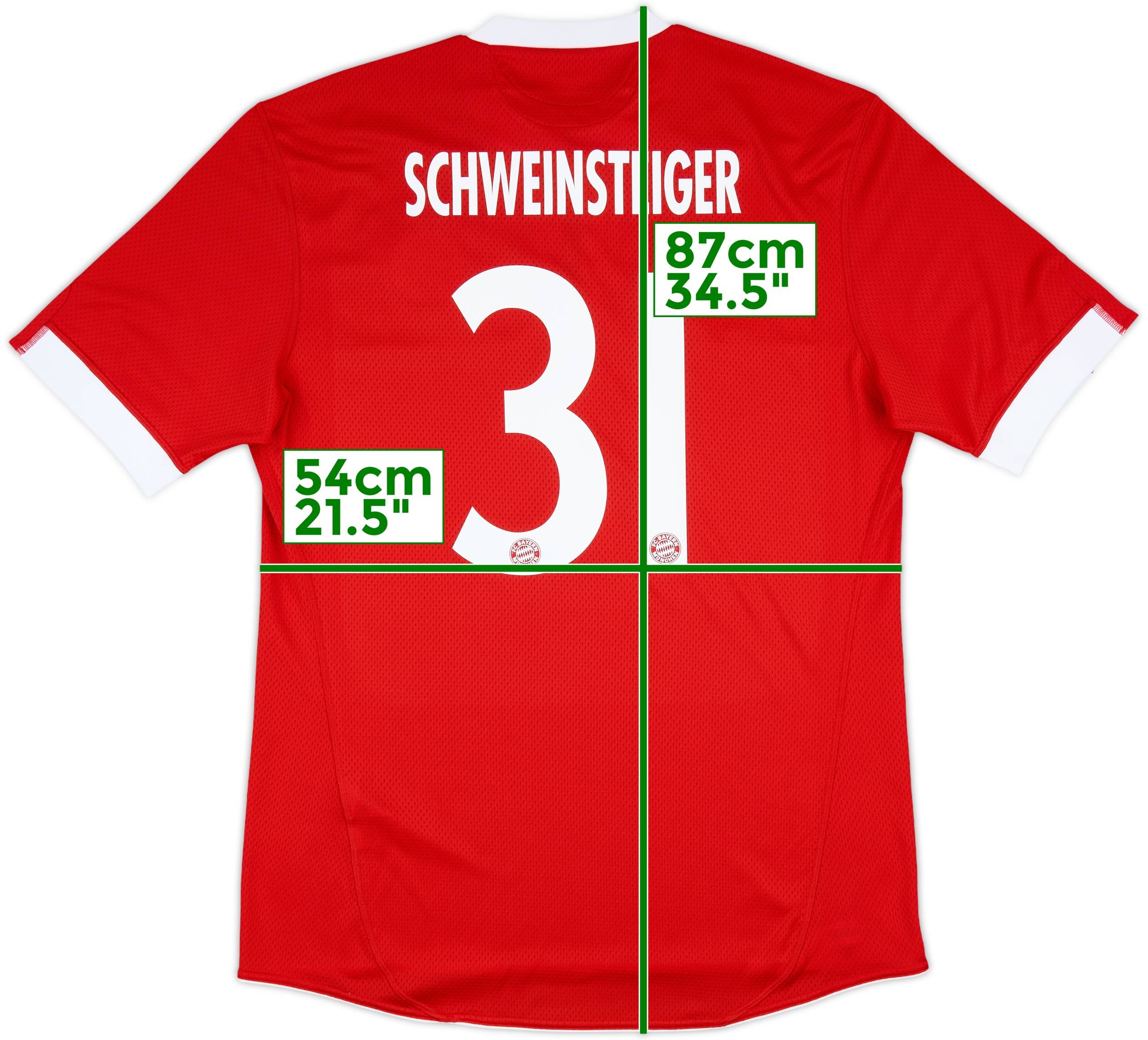 2009-10 Bayern Munich Player Issue Home Shirt Schweinsteiger #31