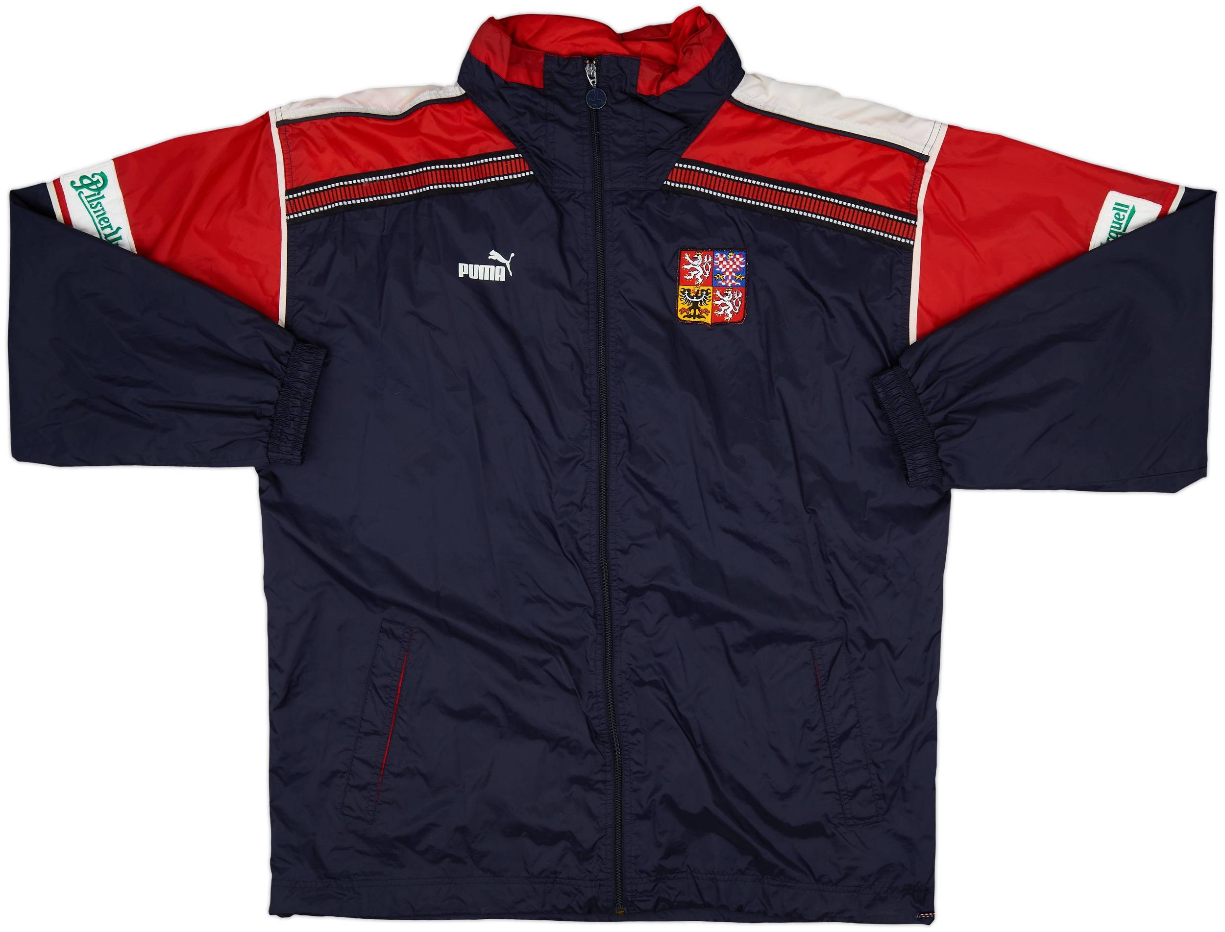1998-00 Czech Republic Player Issue Puma Hooded Rain Jacket - 8/10