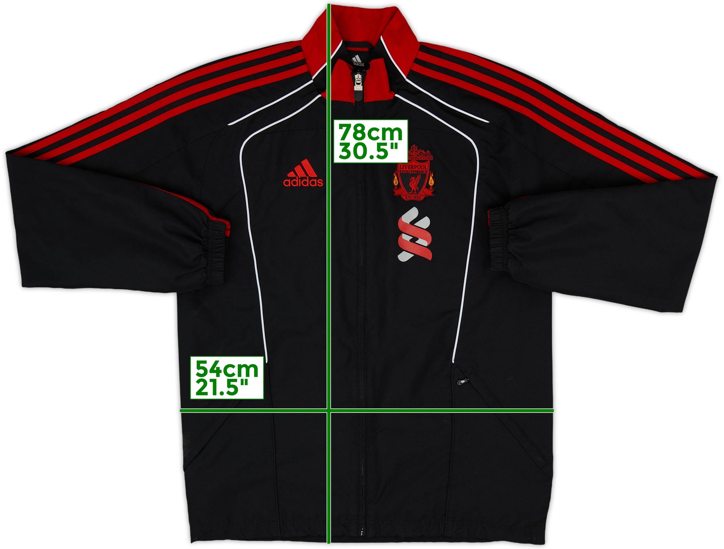 ウェア Liverpool 2010-11 adidas track jacket 2010-11 Liverpool adidas Track Jacket - 9/10 - (L)