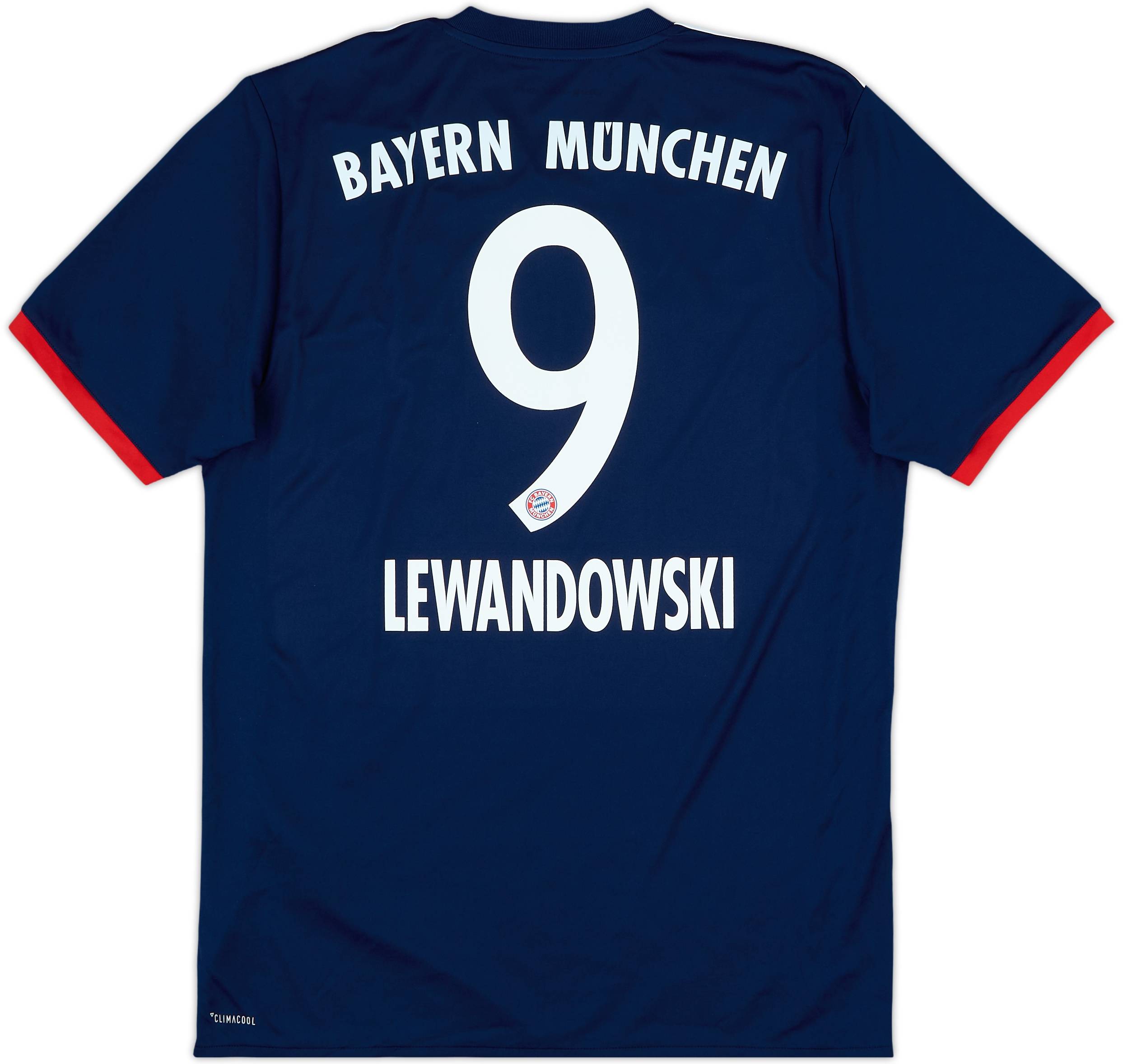 ウェア FC Bayern Munich LEWANDOWSKI 9 2017-18 Bayern Munich Away Shirt Lewandowski #9 - 5/10 - (M)