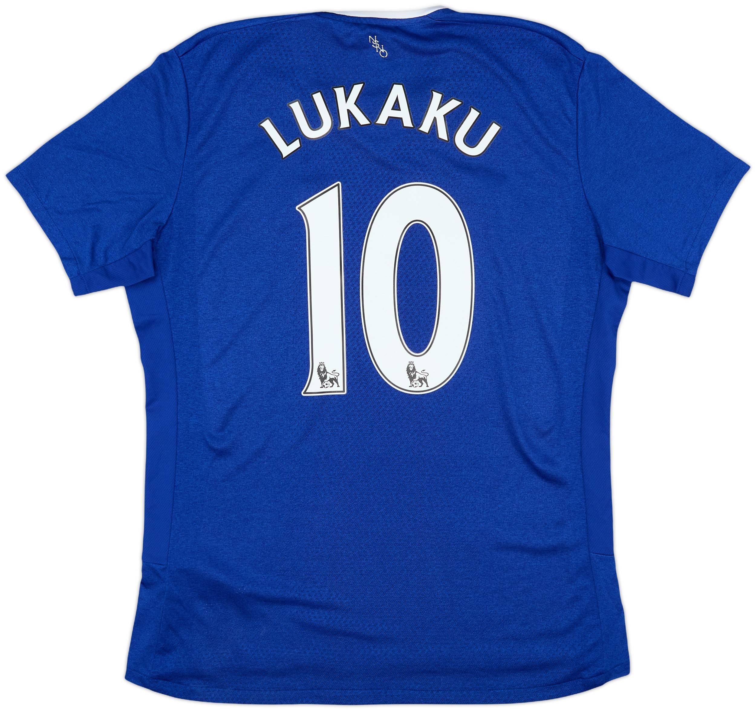 2015-16 Everton Home Shirt Lukaku #10 - 9/10 - (L)