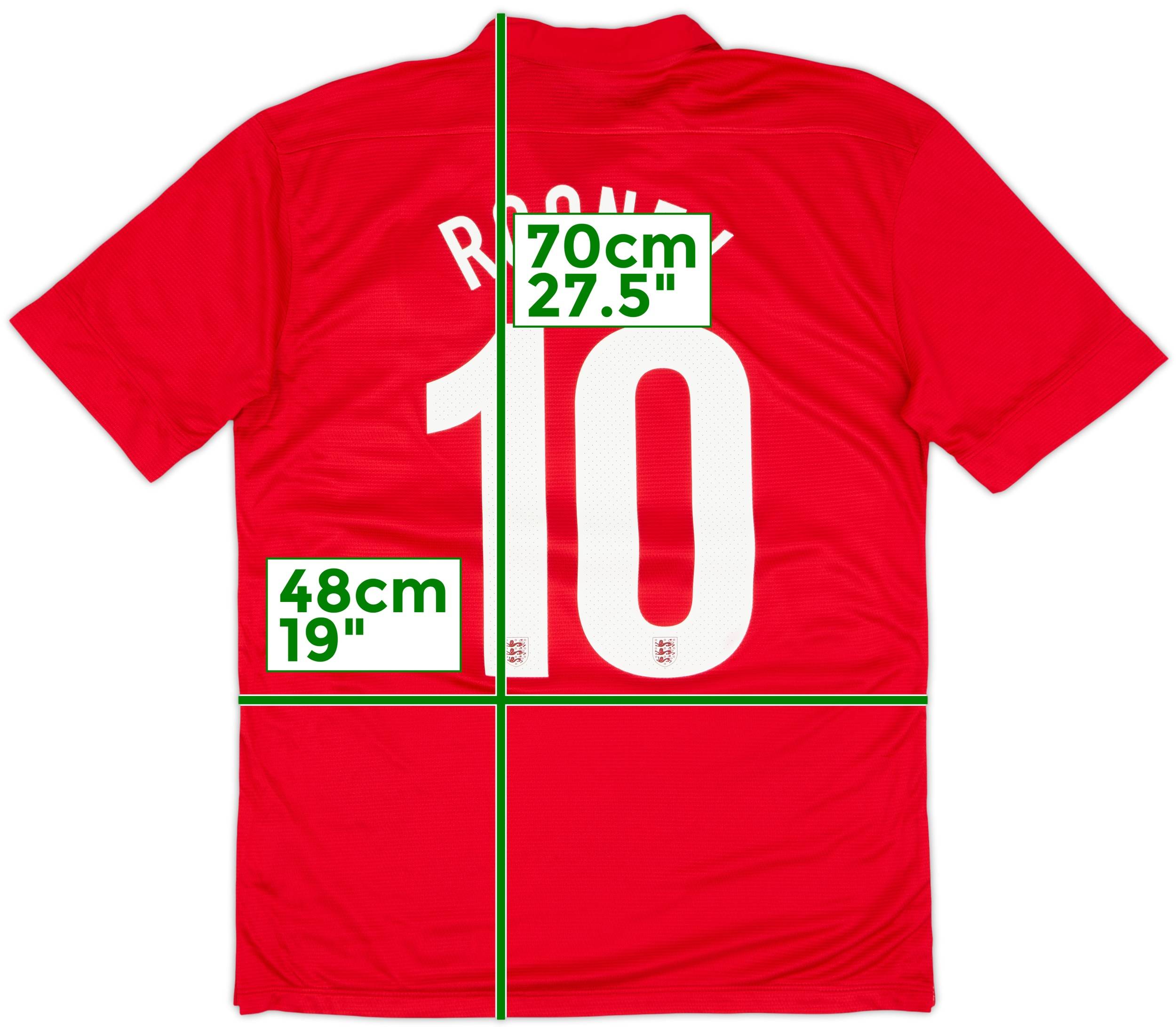 2013 England Away 150th Anniversary Shirt Rooney #10 - 6/10 - (M)