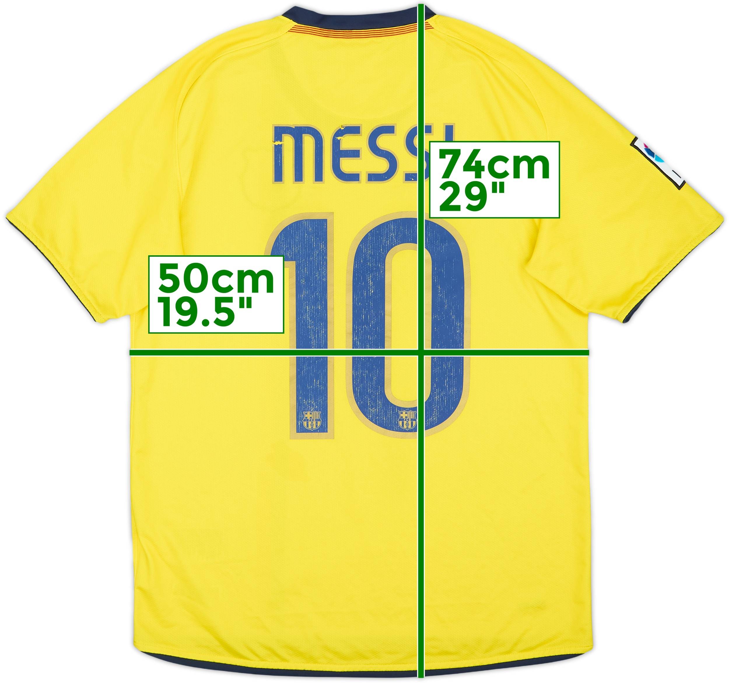 2008-10 Barcelona Away Shirt Messi #10 - 5/10 - (S)
