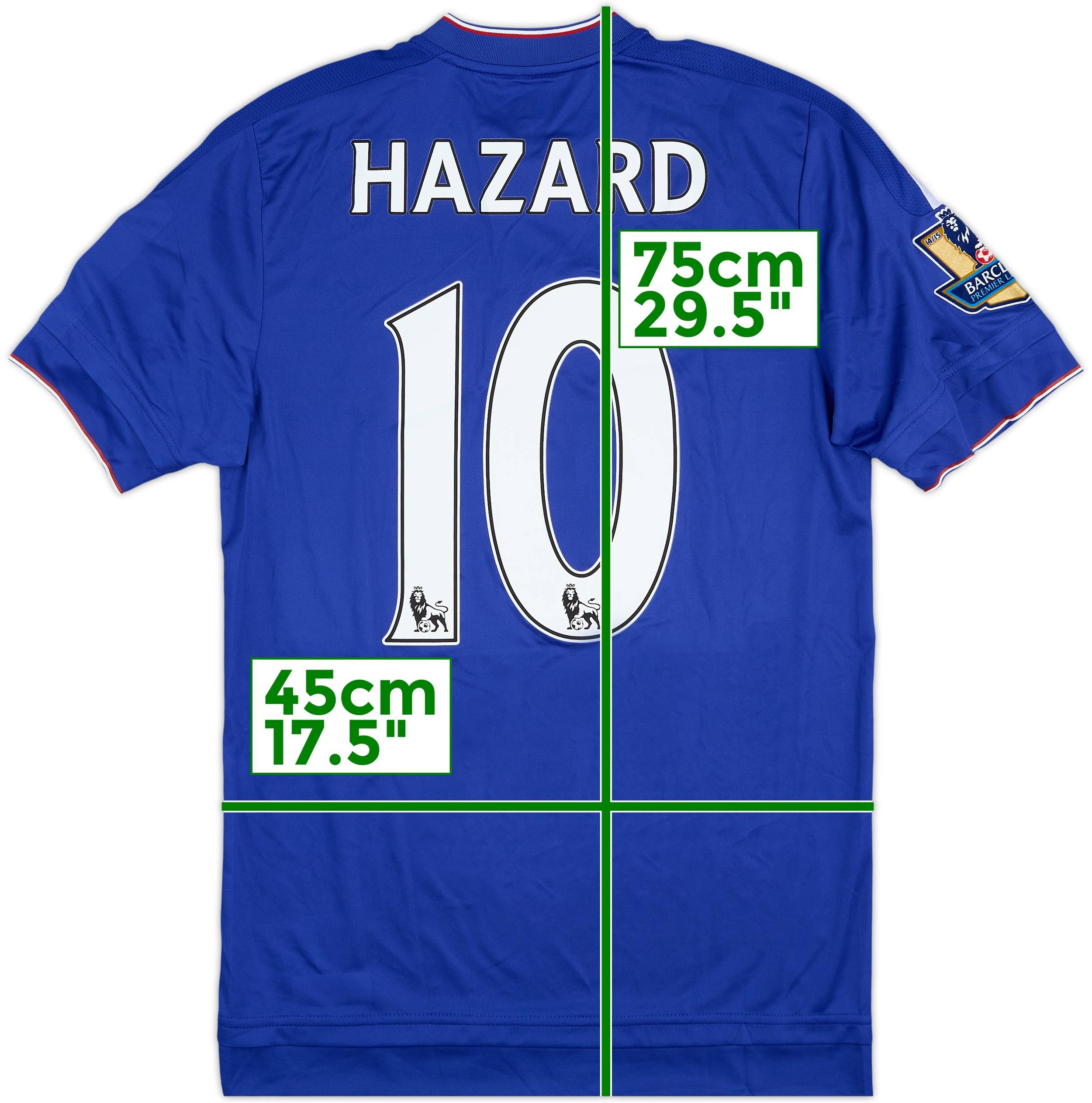 2015-16 Chelsea Player Issue Home Shirt Hazard #10 - 7/10 - (M)