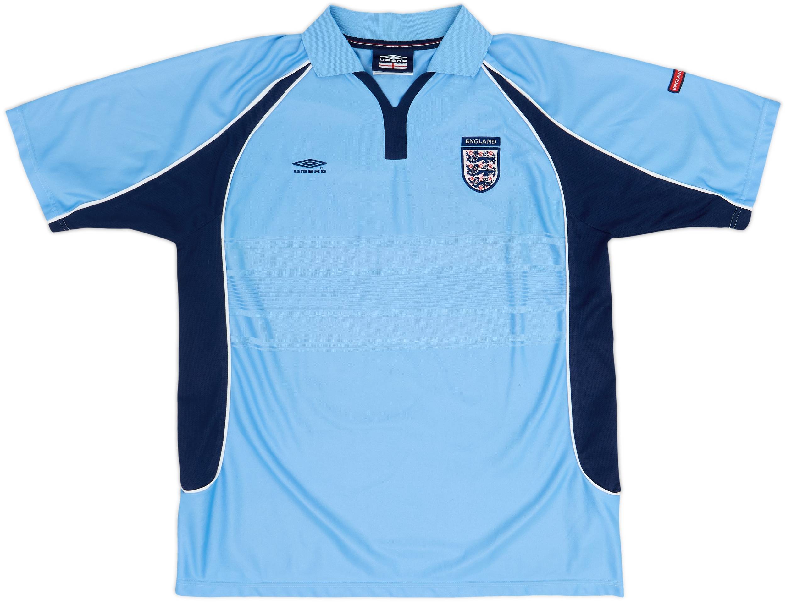 2000-01 England Umbro Polo Shirt - 6/10 - (XL)