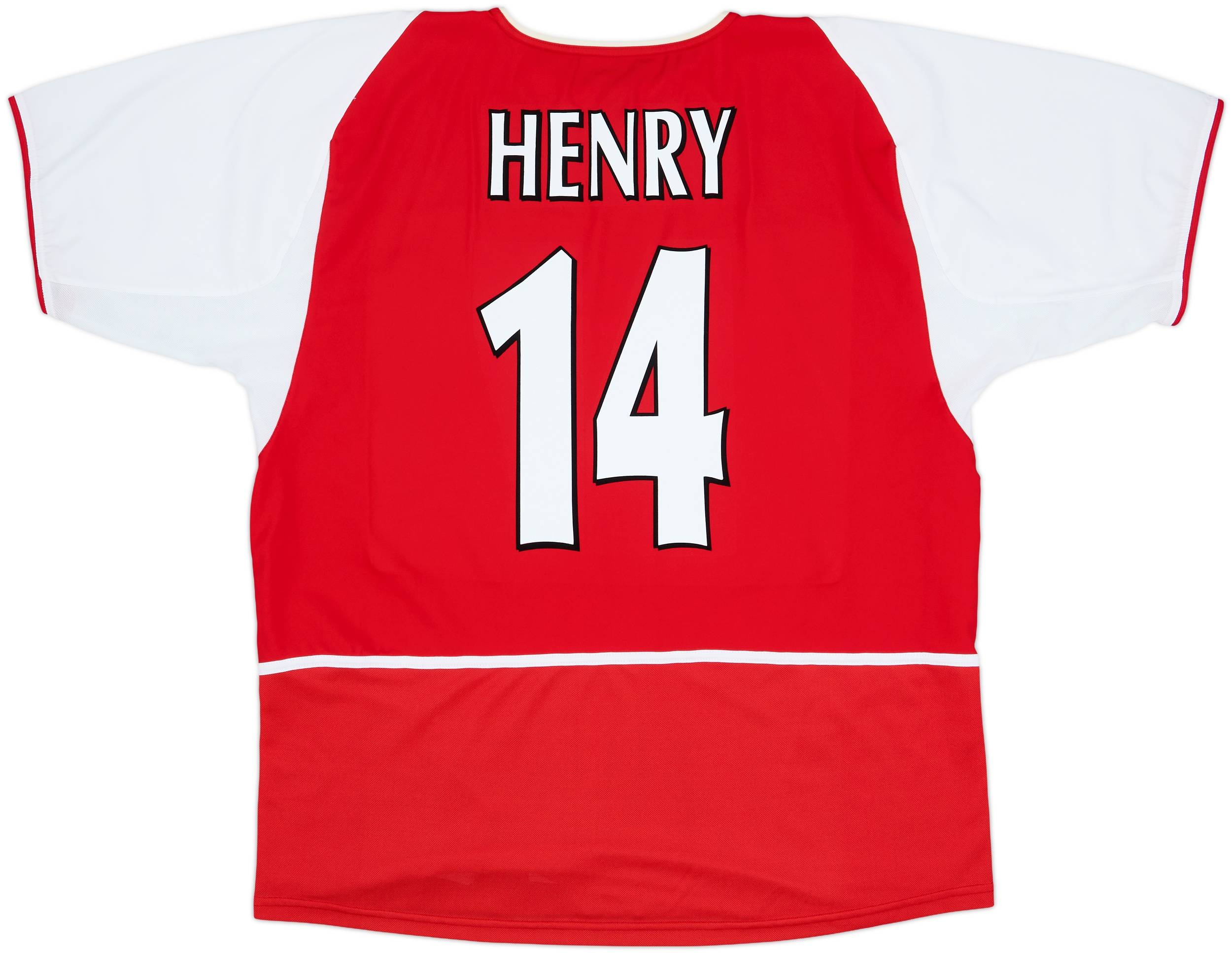 2002-04 Arsenal Home Shirt Henry #14 - 8/10 - (XL)