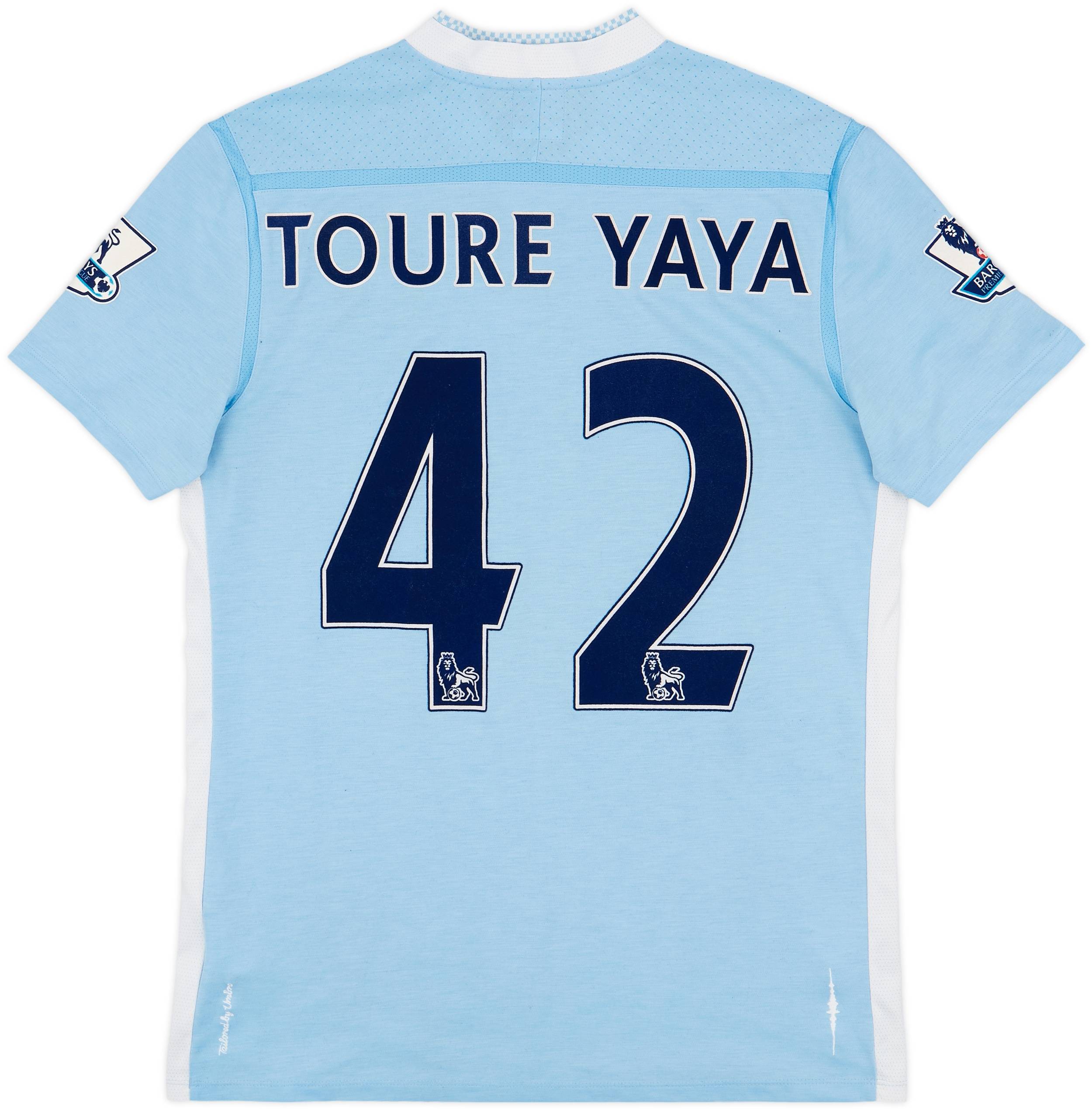 2011-12 Manchester City Home Shirt Yaya Toure #42 - 7/10 - (M)