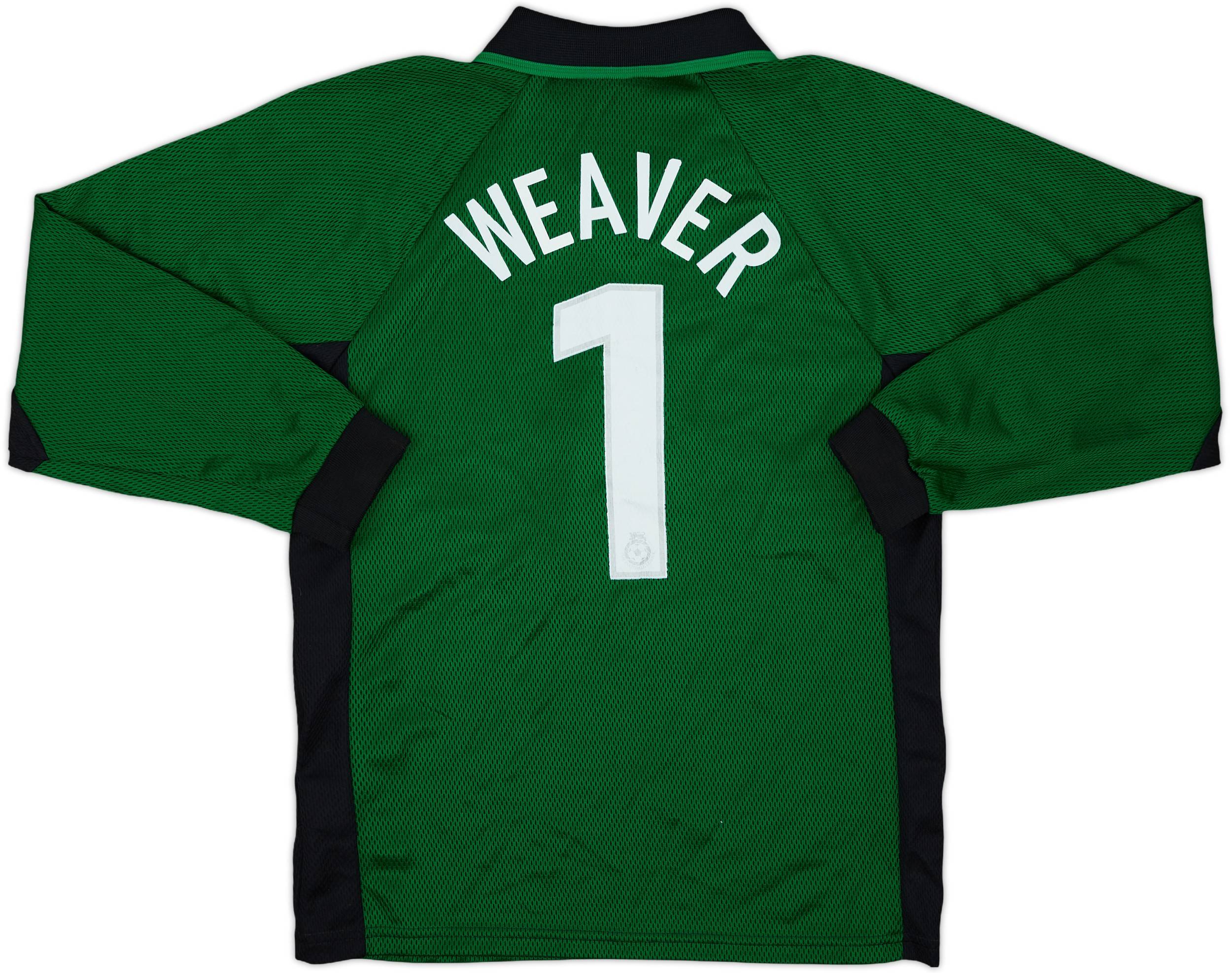 2000-01 Manchester City GK Shirt Weaver #1 - 9/10 - (S)