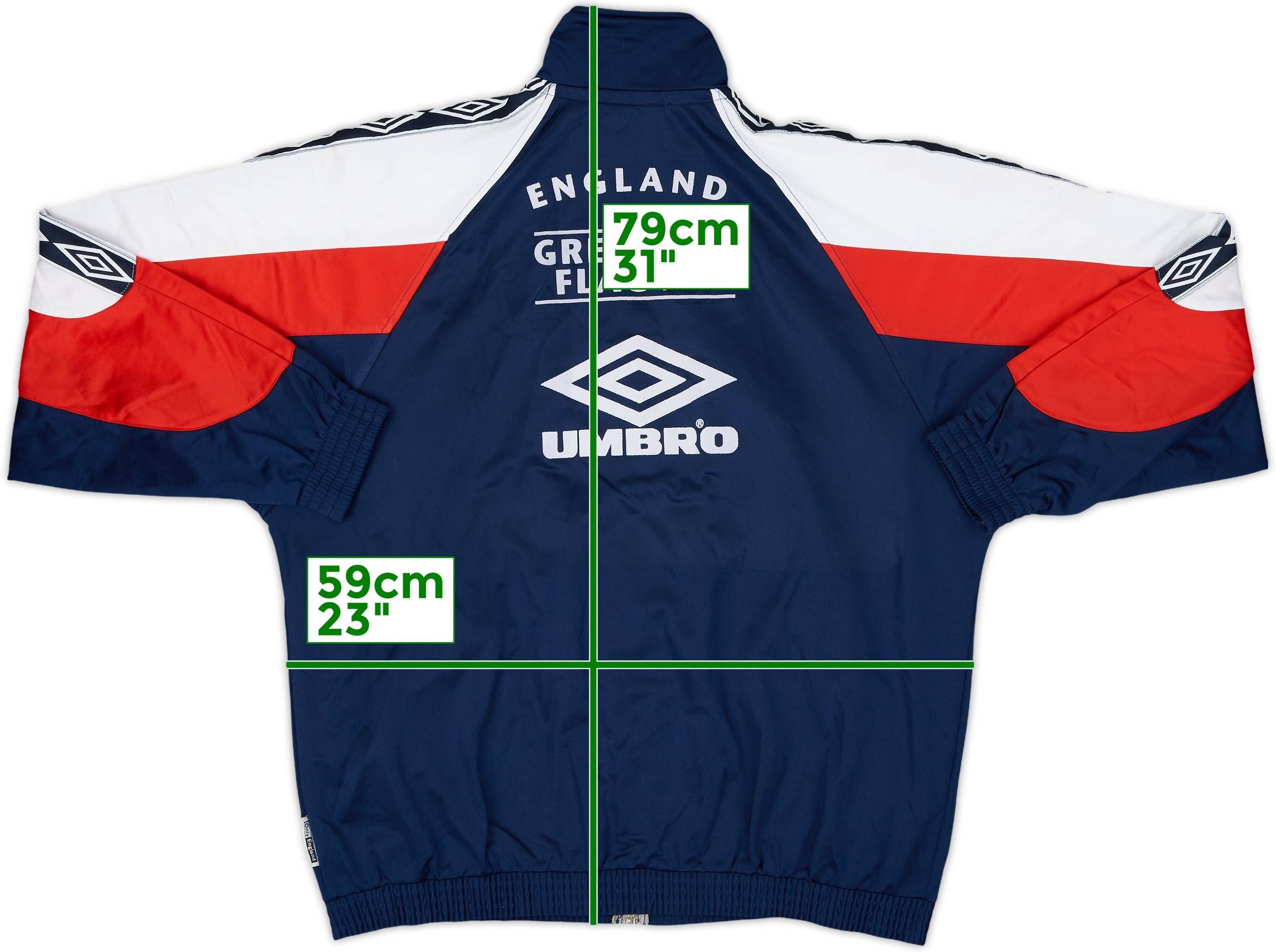 1998-99 England Umbro Track Jacket - 8/10 - (L)