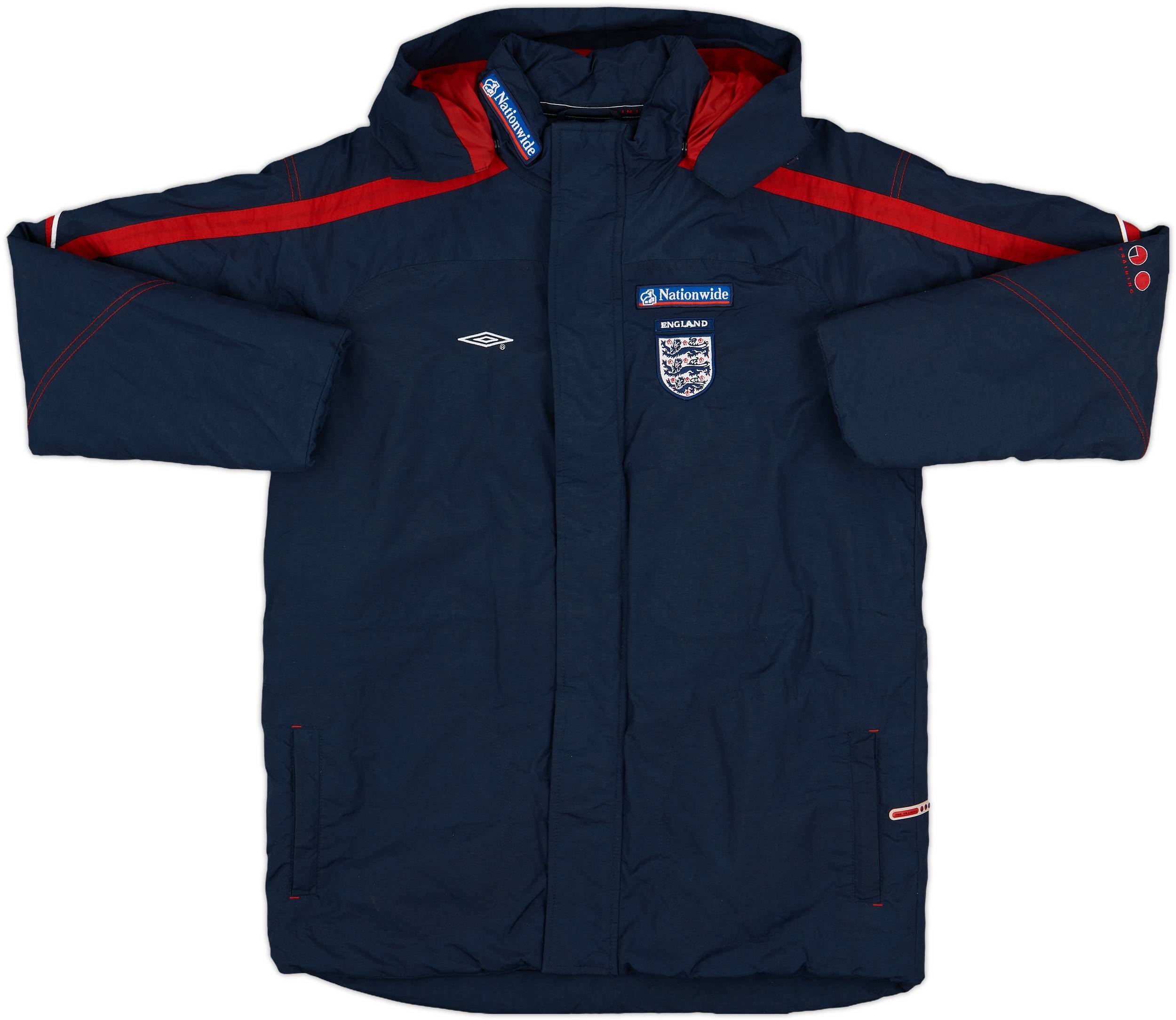 2004-06 England Umbro Hooded Rain Jacket - 8/10 - (XL.Boys)