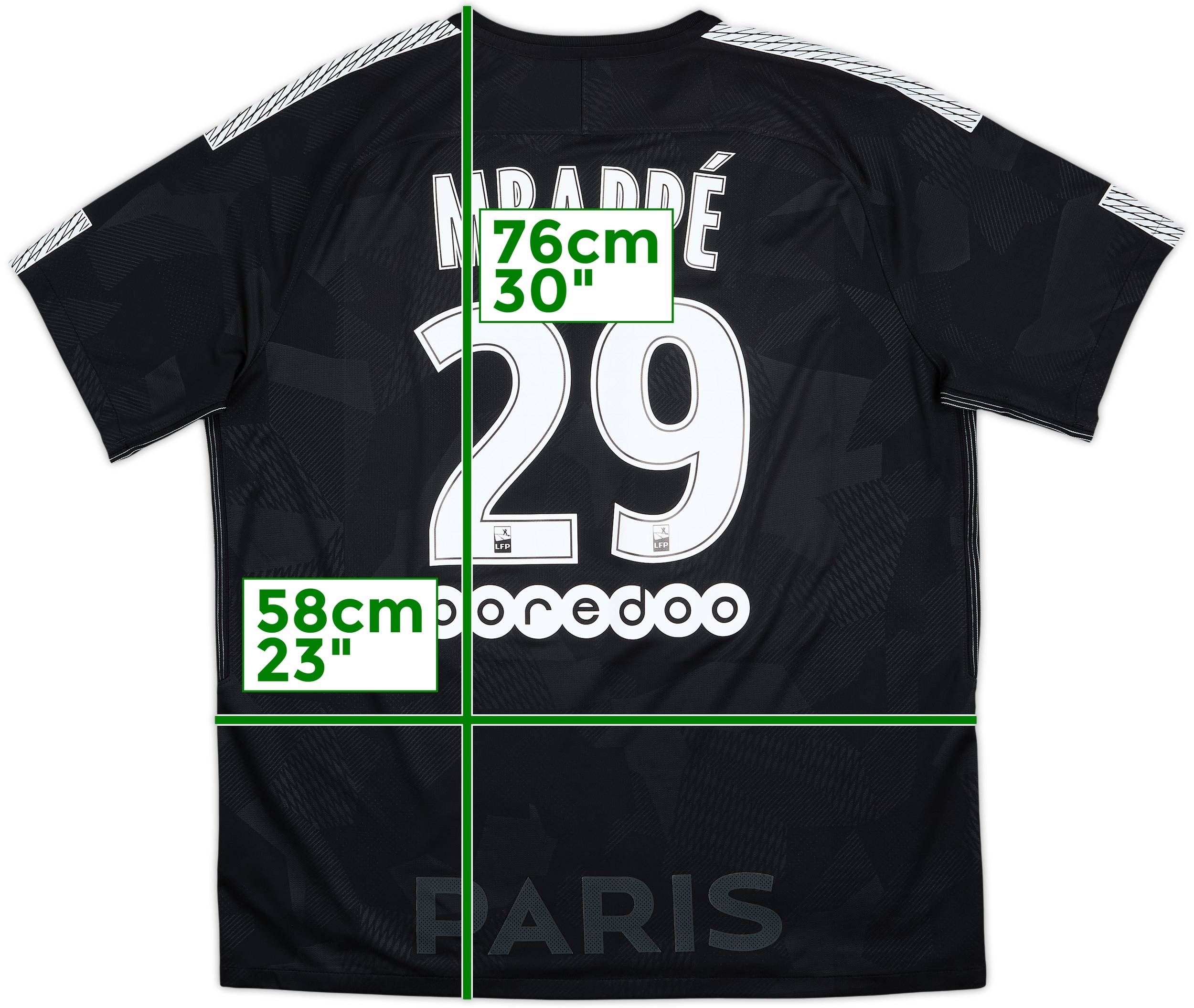 2017-18 Paris Saint-Germain Third Shirt Mbappe #29 - 9/10 - (XL)