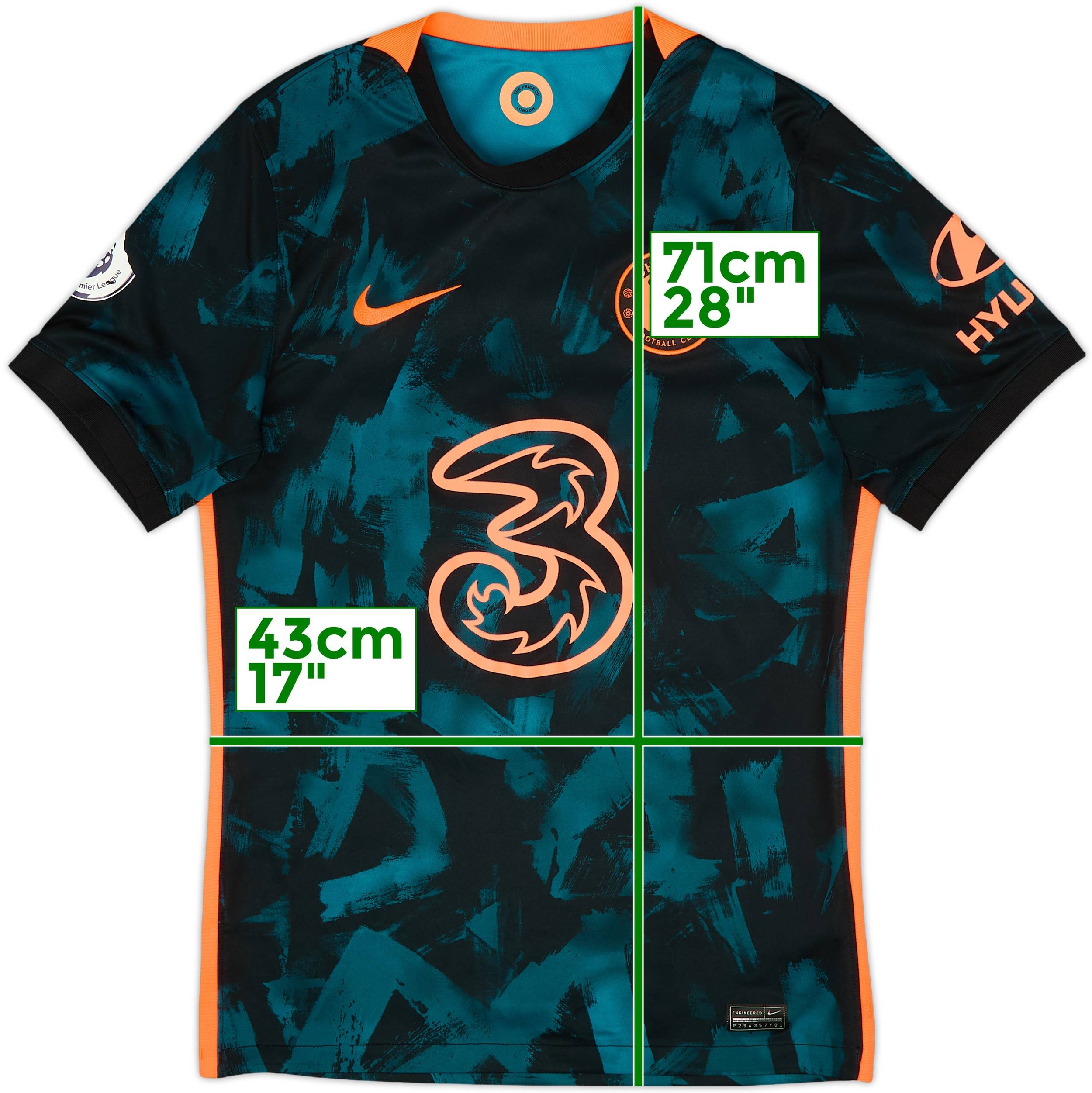 2021-22 Chelsea Third Shirt Havertz #29 6/10 (S)