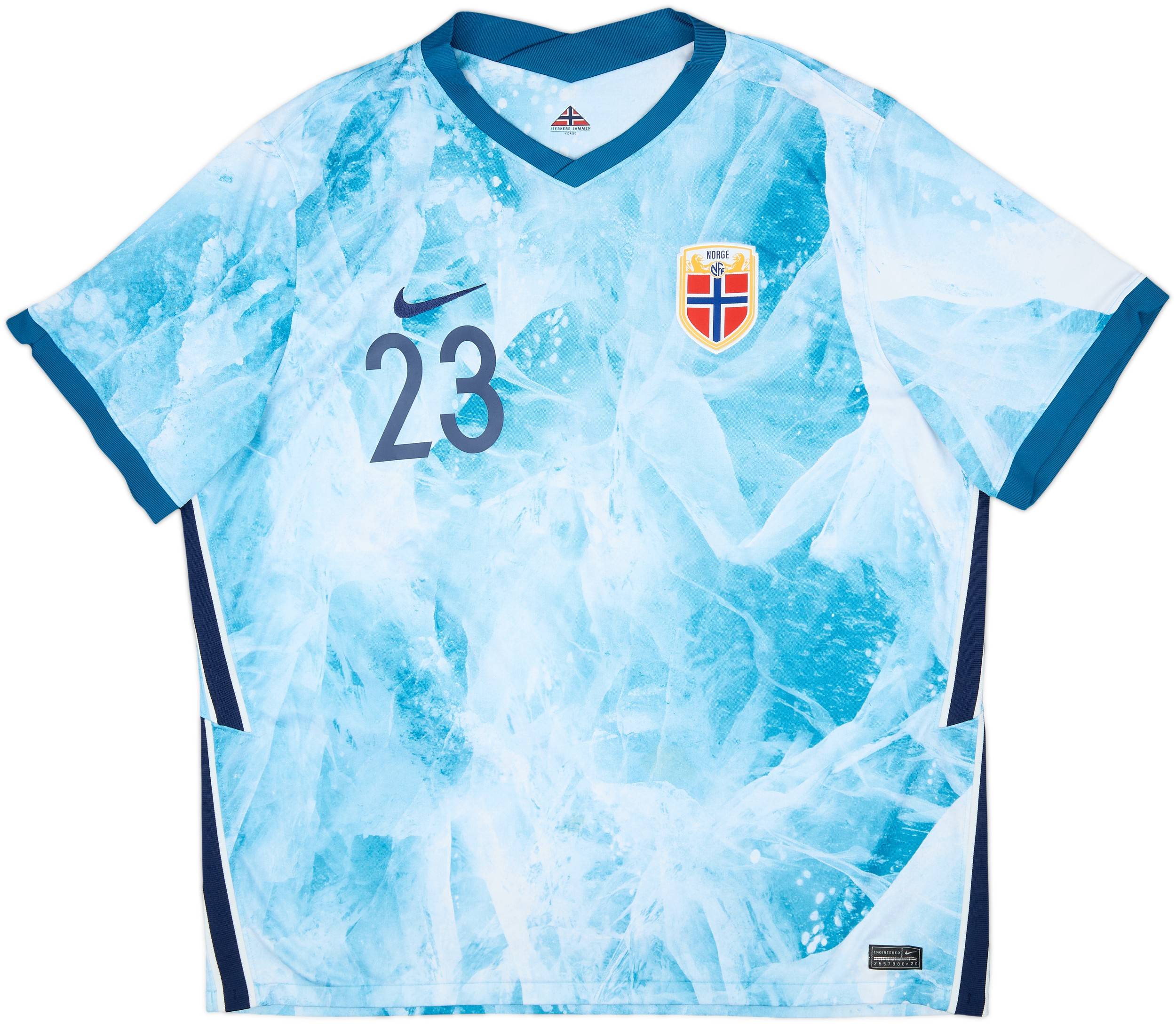 2020-21 Norway Away Shirt Haaland #23 - 7/10 - (XXL)