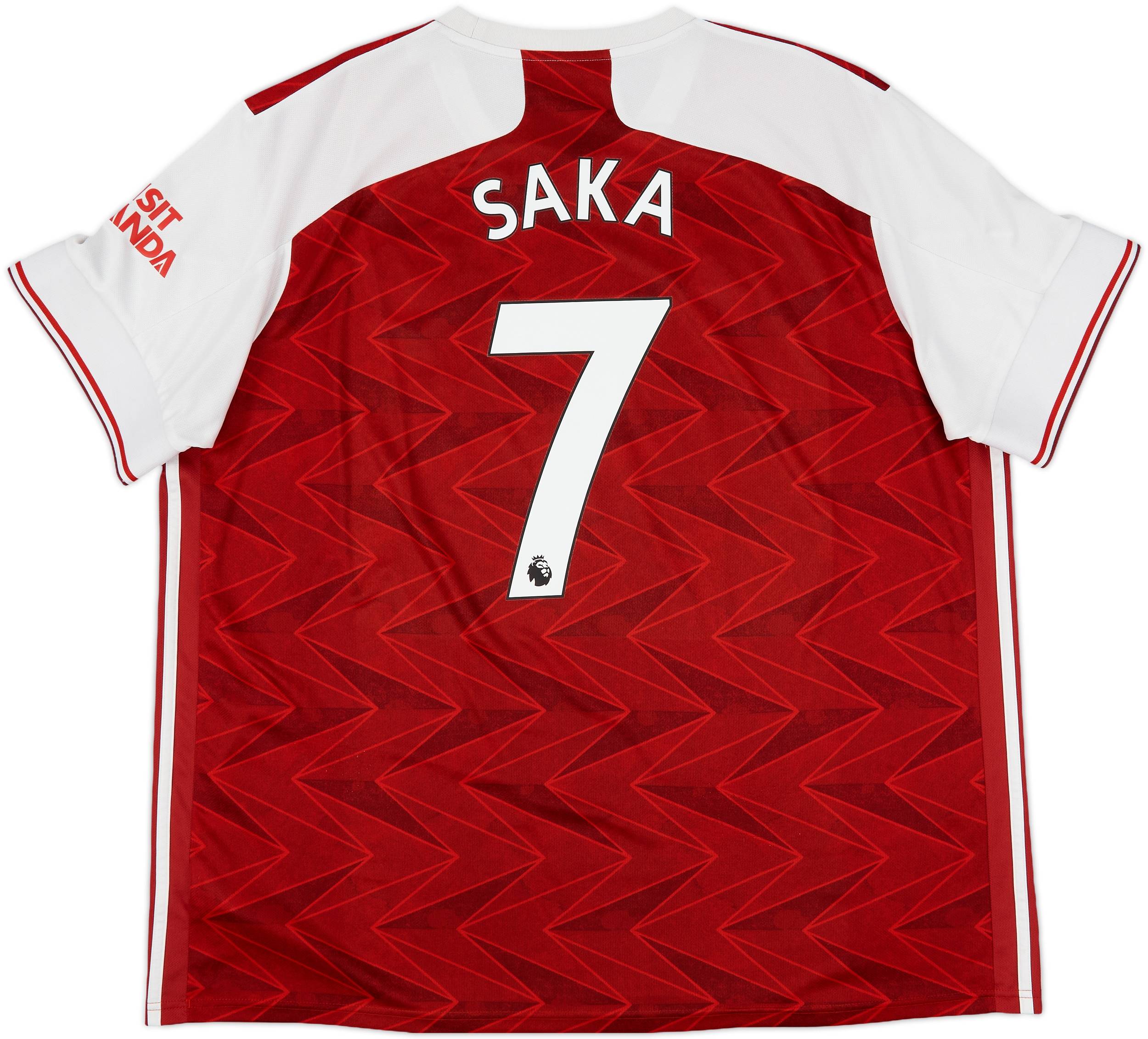 2020-21 Arsenal Home Shirt Saka #7 - 5/10 - (XXL)