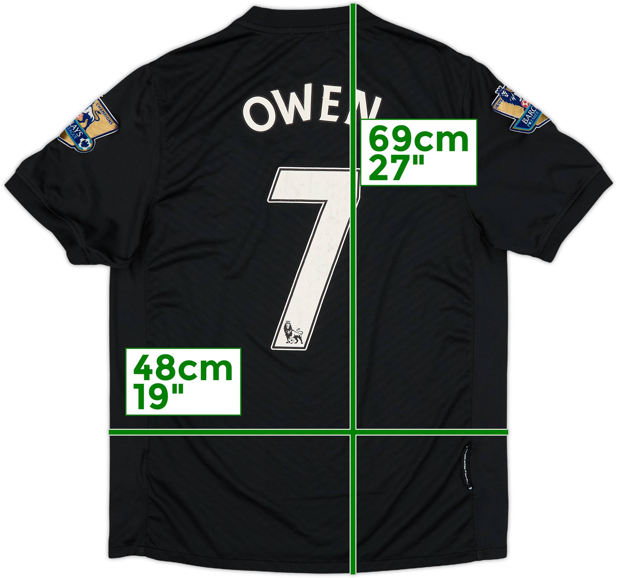 2009-10 Manchester United Away Shirt Owen #7 - 5/10 - (S)