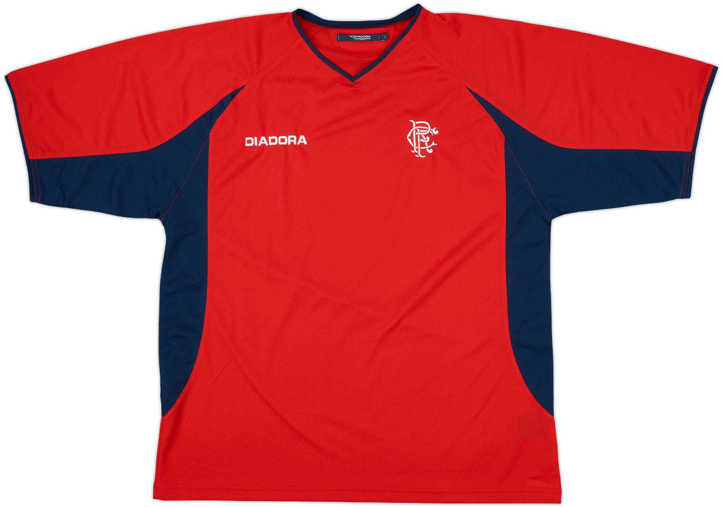 2002-03 Rangers Diadora Training Shirt - 9/10 - (L) 2002-03 Rangers Diadora Training Shirt - 9/10 - (L)