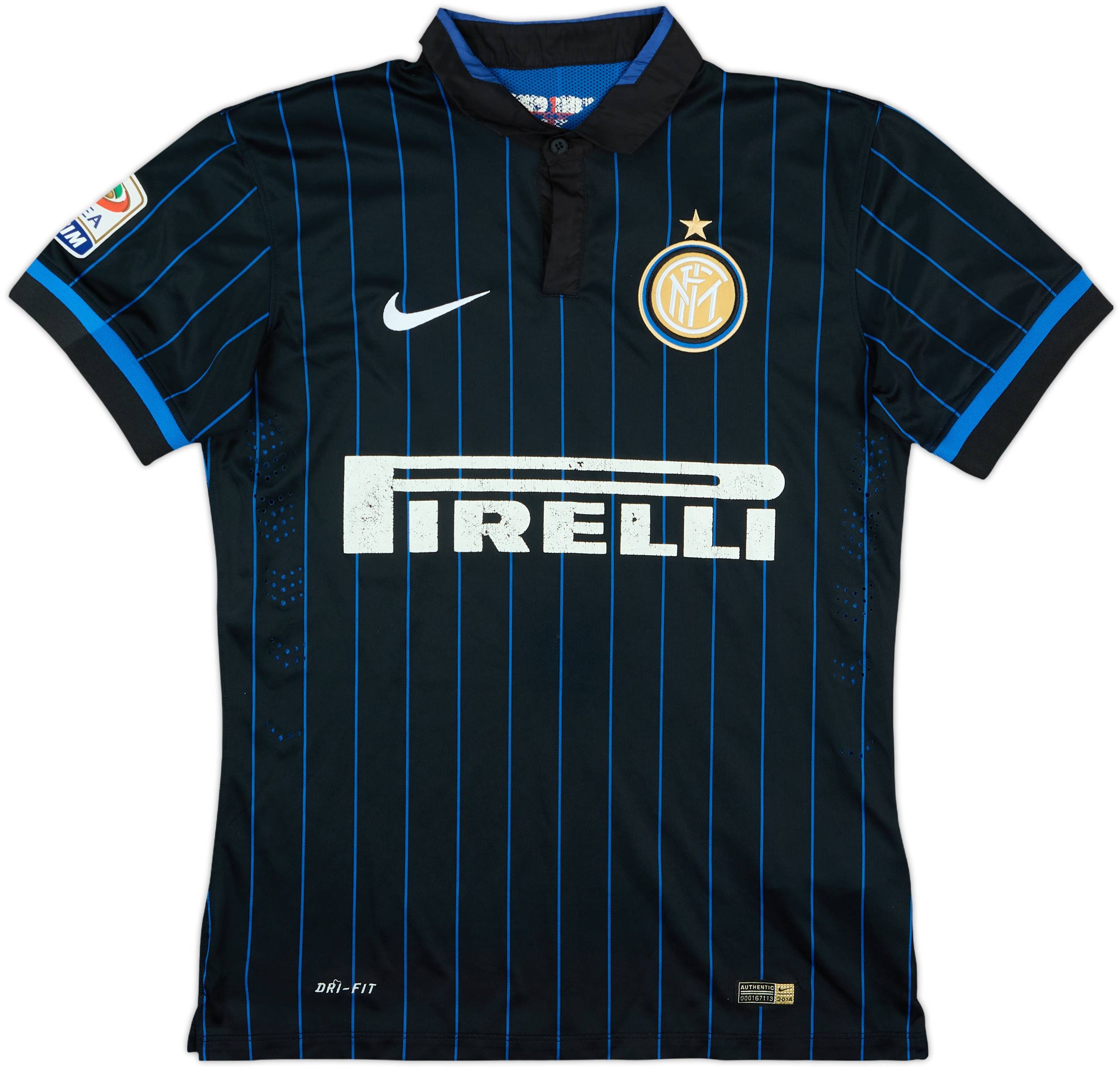 2014-15 Inter Milan Match Issue Home Shirt #3