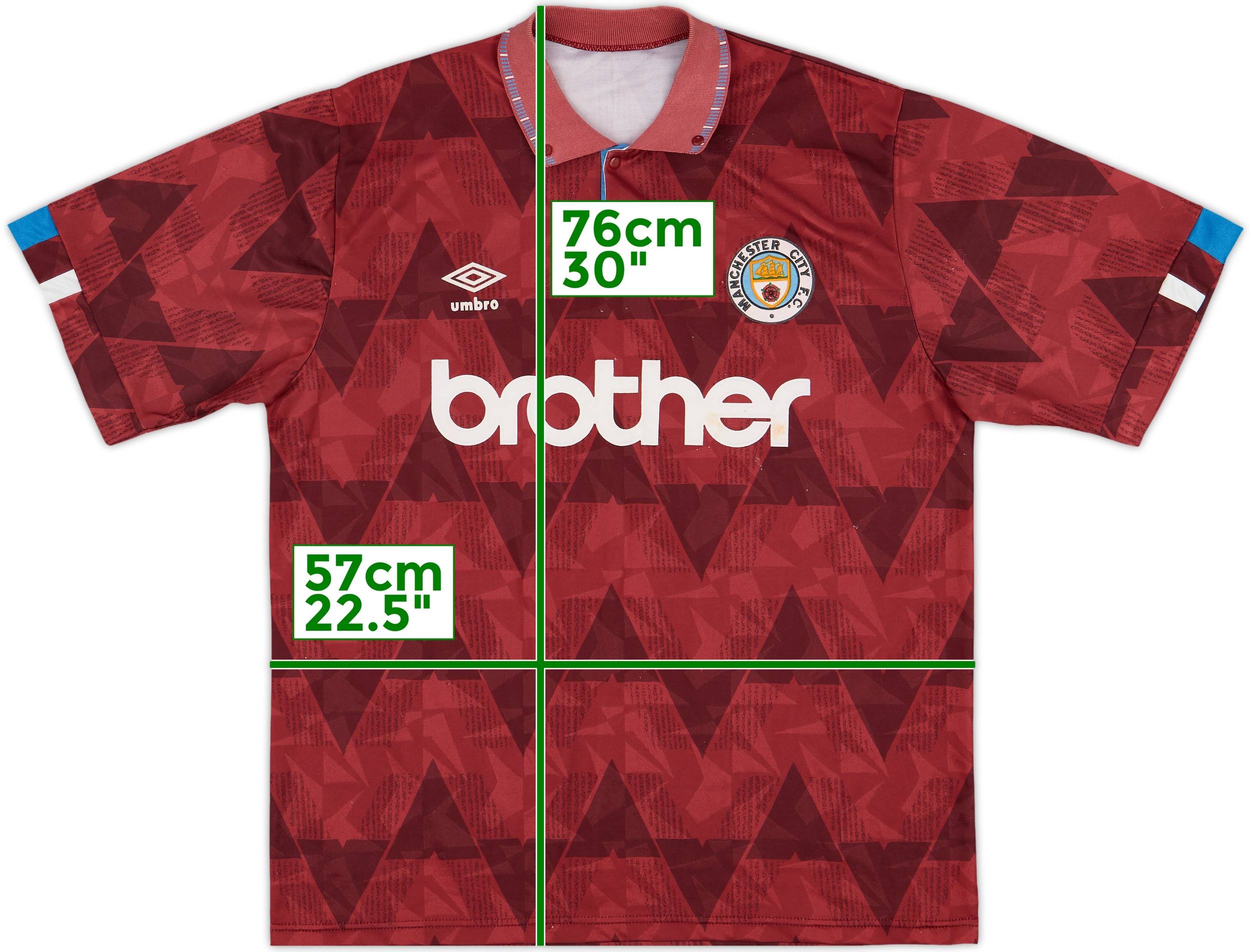 1990-92 Manchester City Away Shirt - 6/10 - (XL)