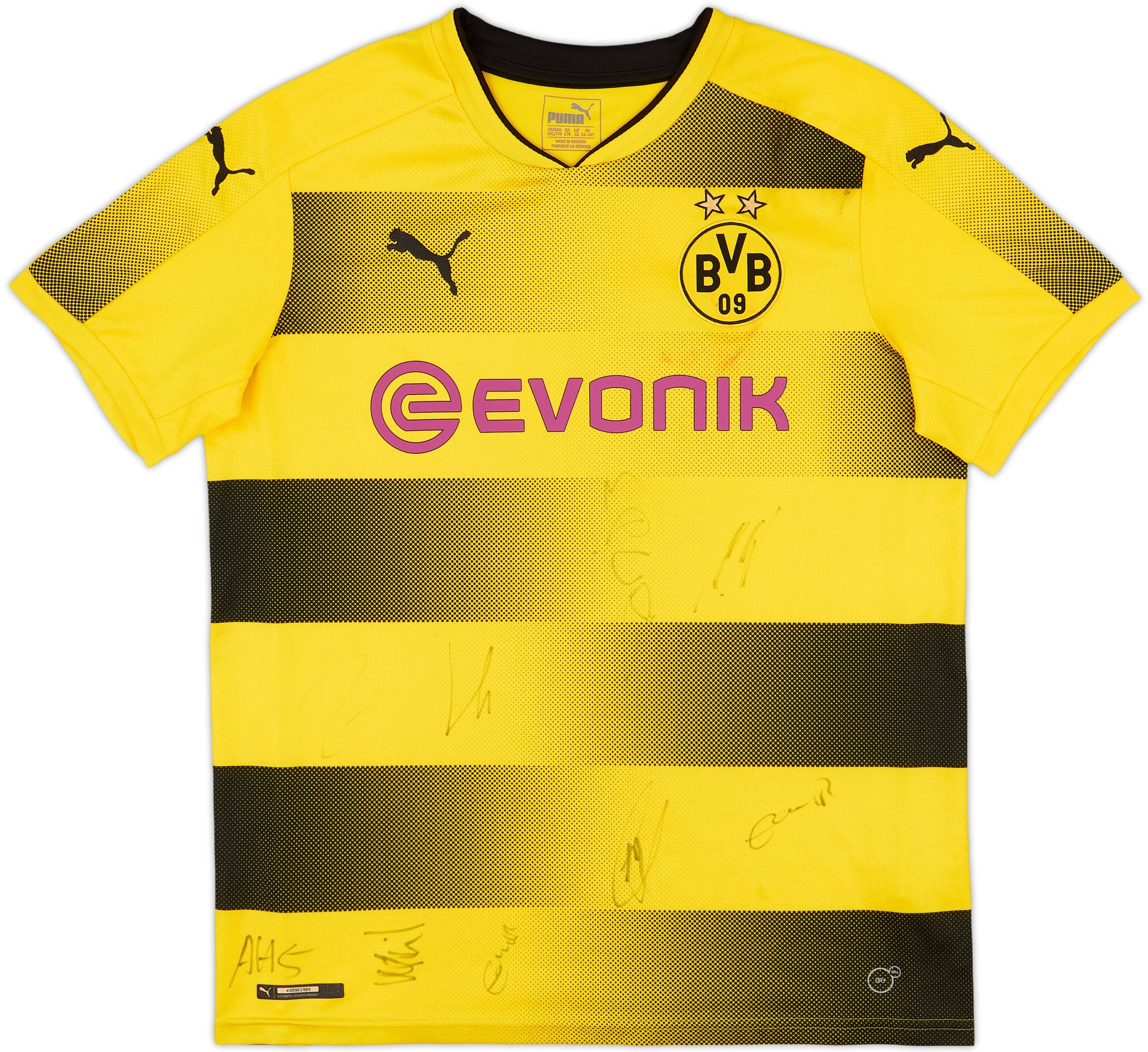 2017-18 Borussia Dortmund Squad Signed Home Shirt - 5/10 2017-18 Borussia Dortmund Squad Signed Home Shirt - 5/10