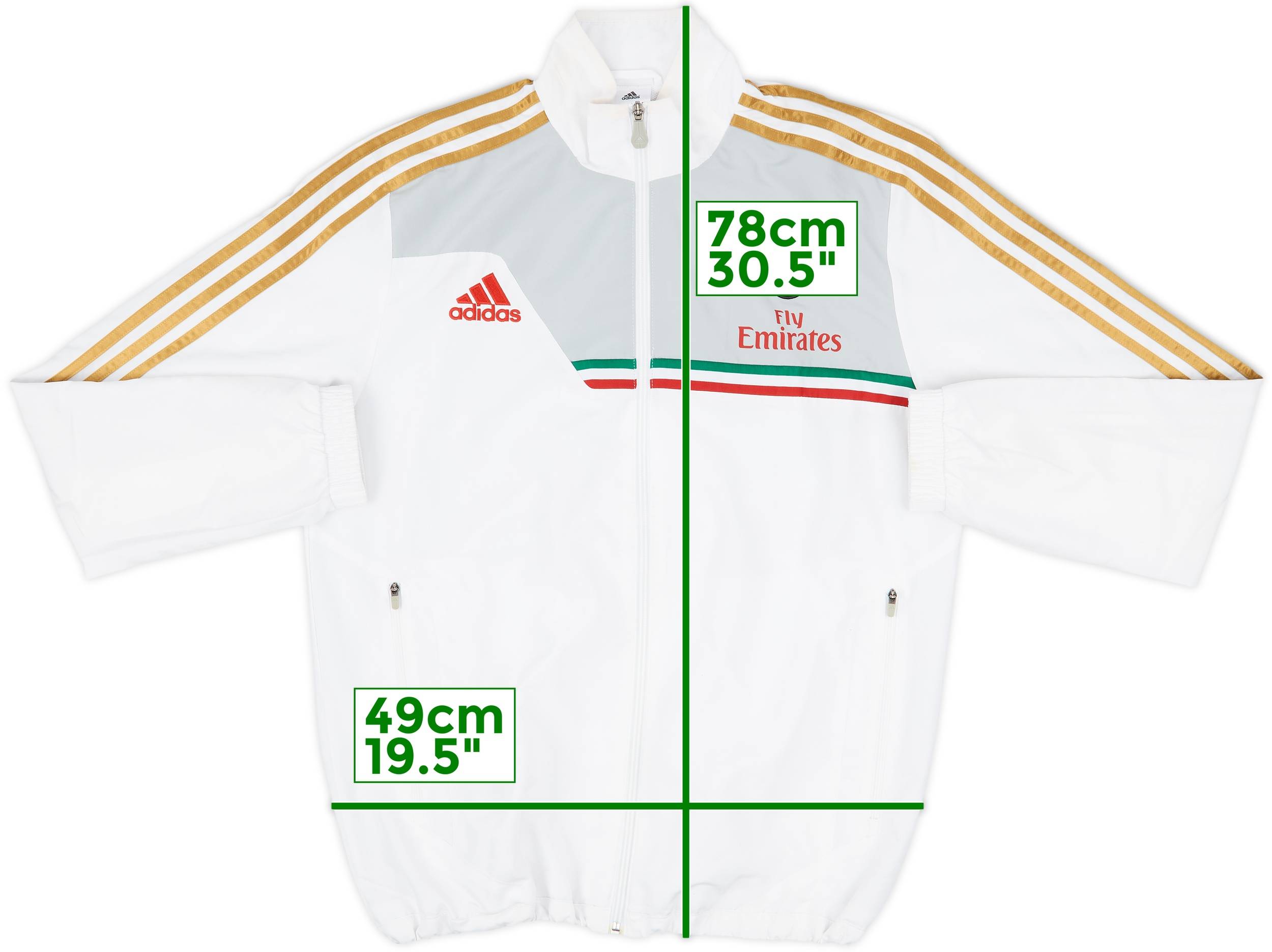 2013-14 AC Milan adidas Track Jacket - 8/10 - (M/L)