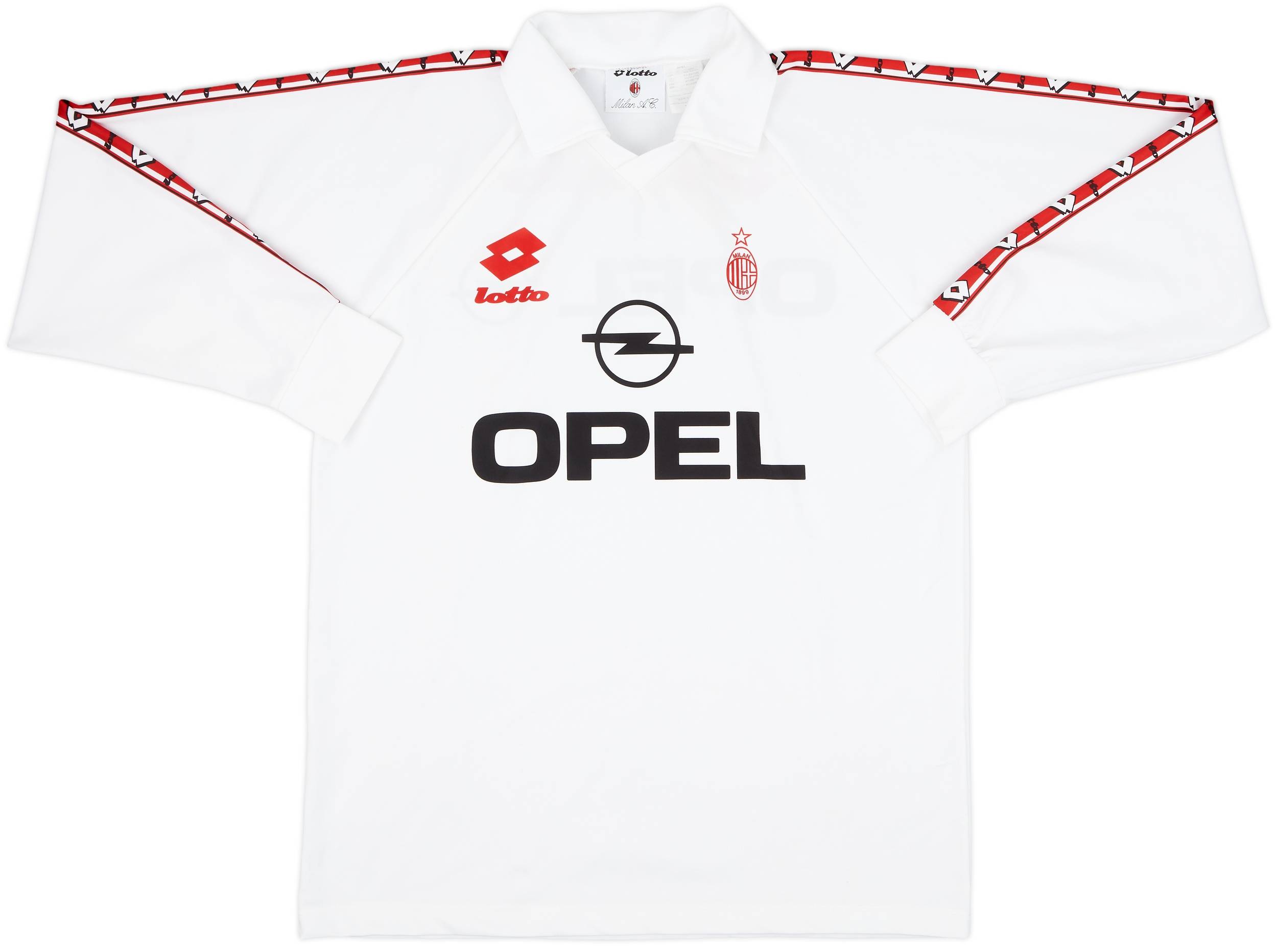 1995-96 AC MIlan Lotto Training L/S Shirt - 8/10 - (XL)