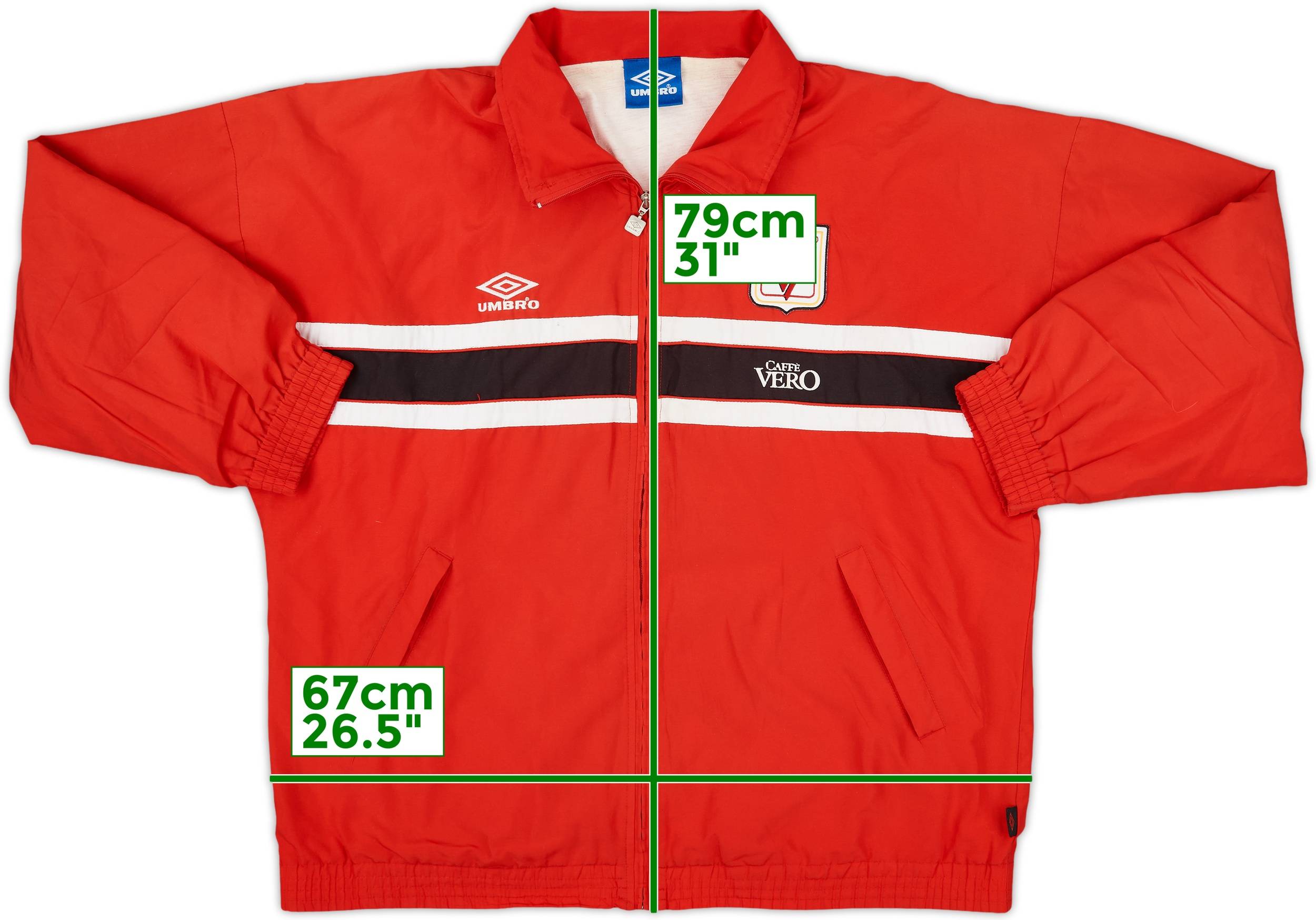 1999-00 Vicenza Umbro Track Jacket - 8/10 - (L)