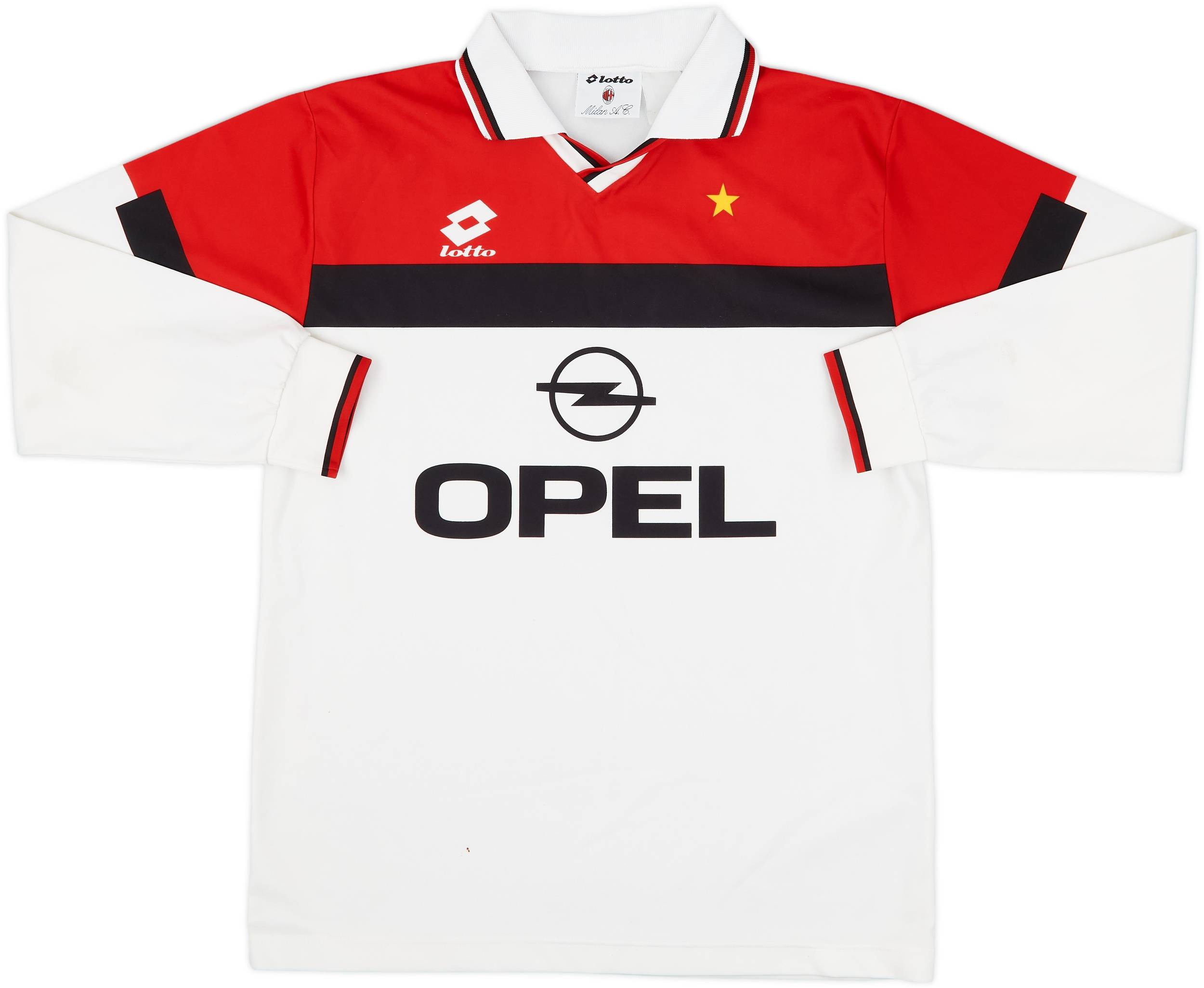 1994-95 AC Milan Away L/S Shirt - 6/10 - (L)