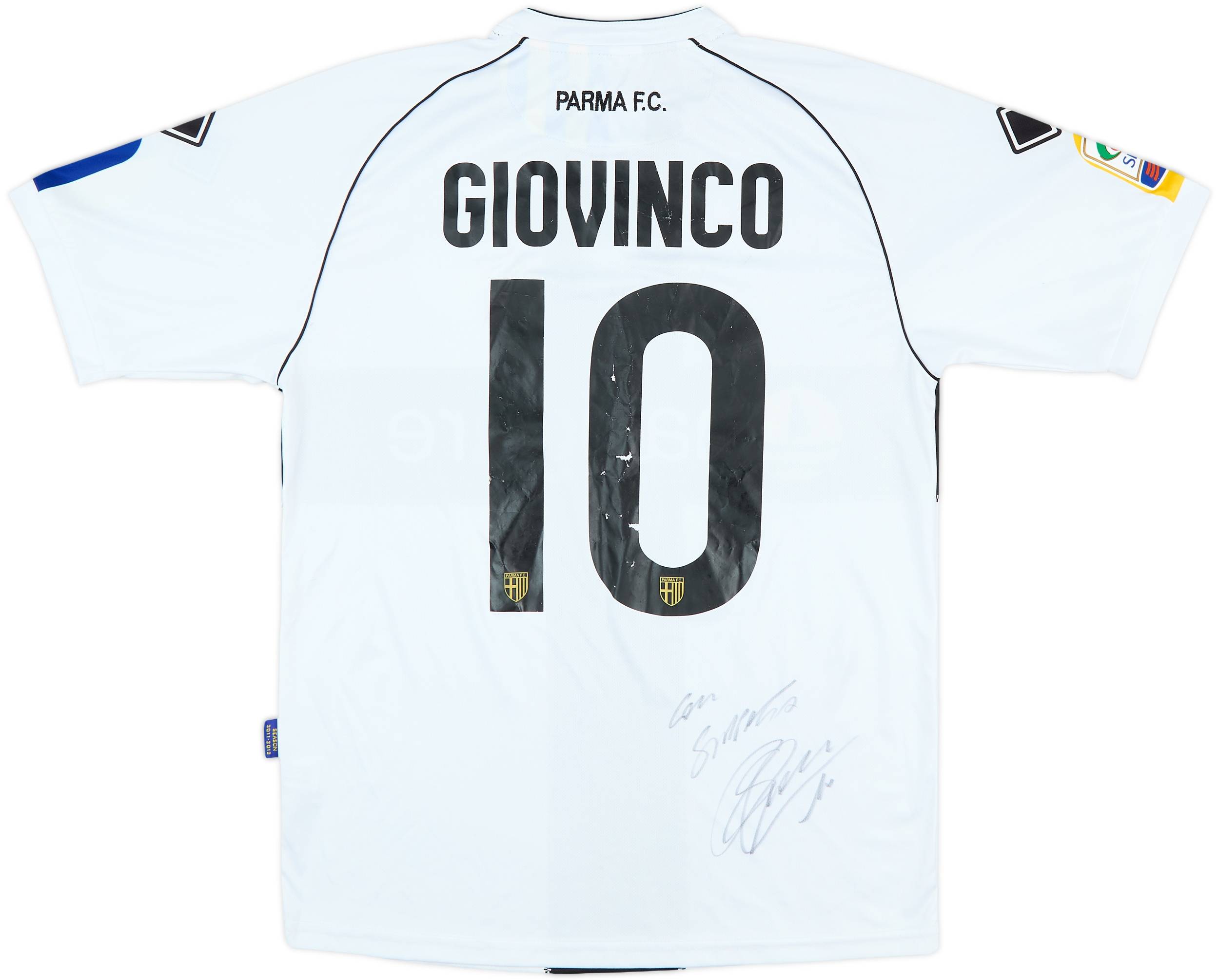 2011-12 Parma Signed Home Shirt Giovinco #10 - 5/10 - (L)