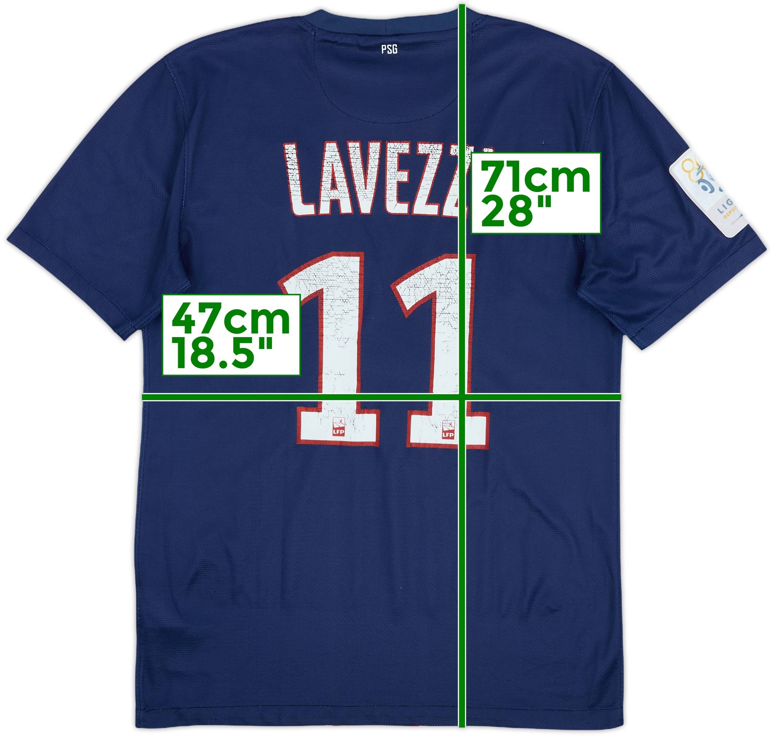 【10s_Archive】NIKE PSG Shirt Lavezzi Red Paris Saint-Germain 2012-13 Away PSG Soccer Jersey LAVEZZI