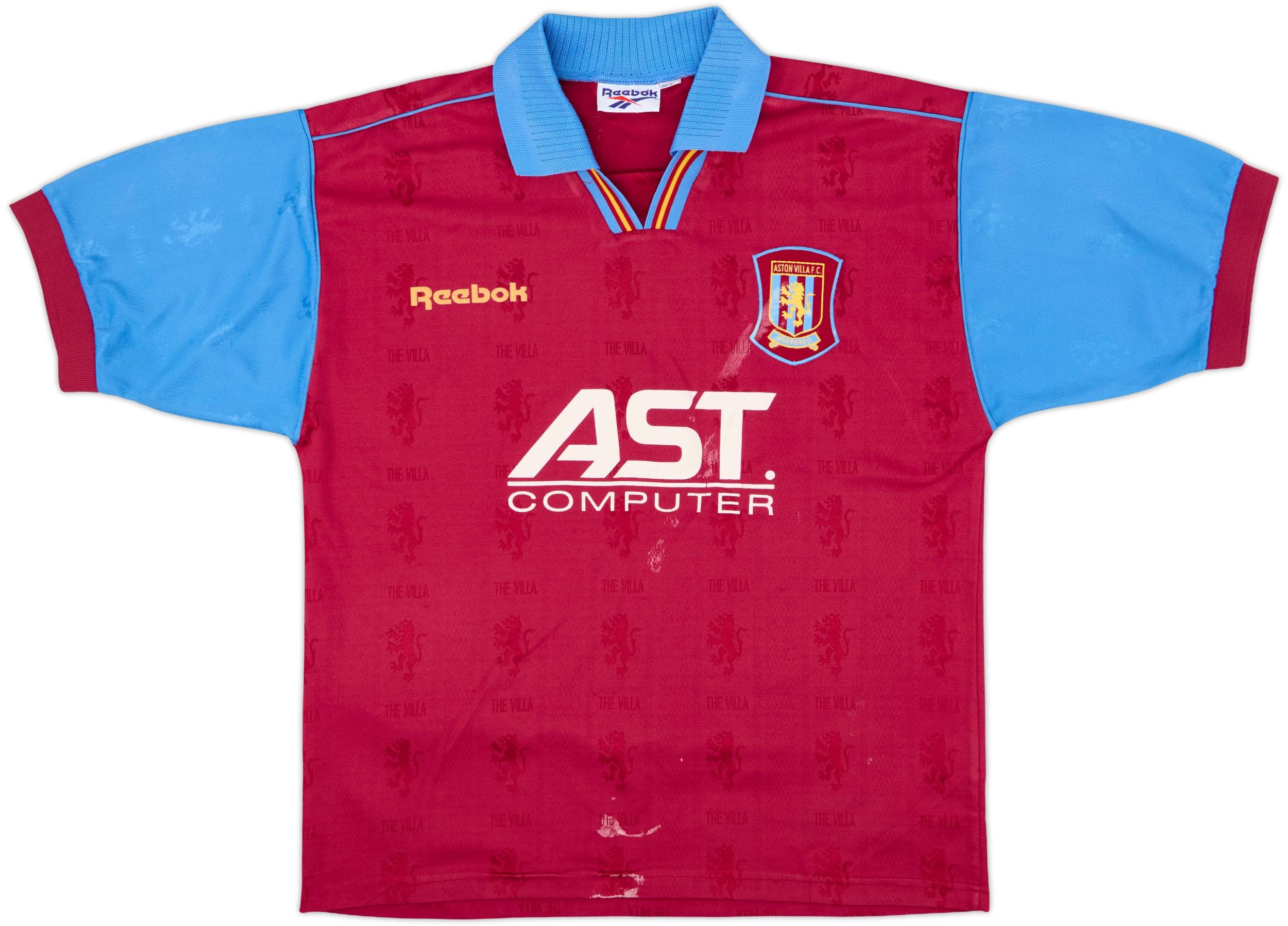 Reebok Aston Villa シャツ 1995-97 Aston Villa Home Shirt - 7/10 - (M)