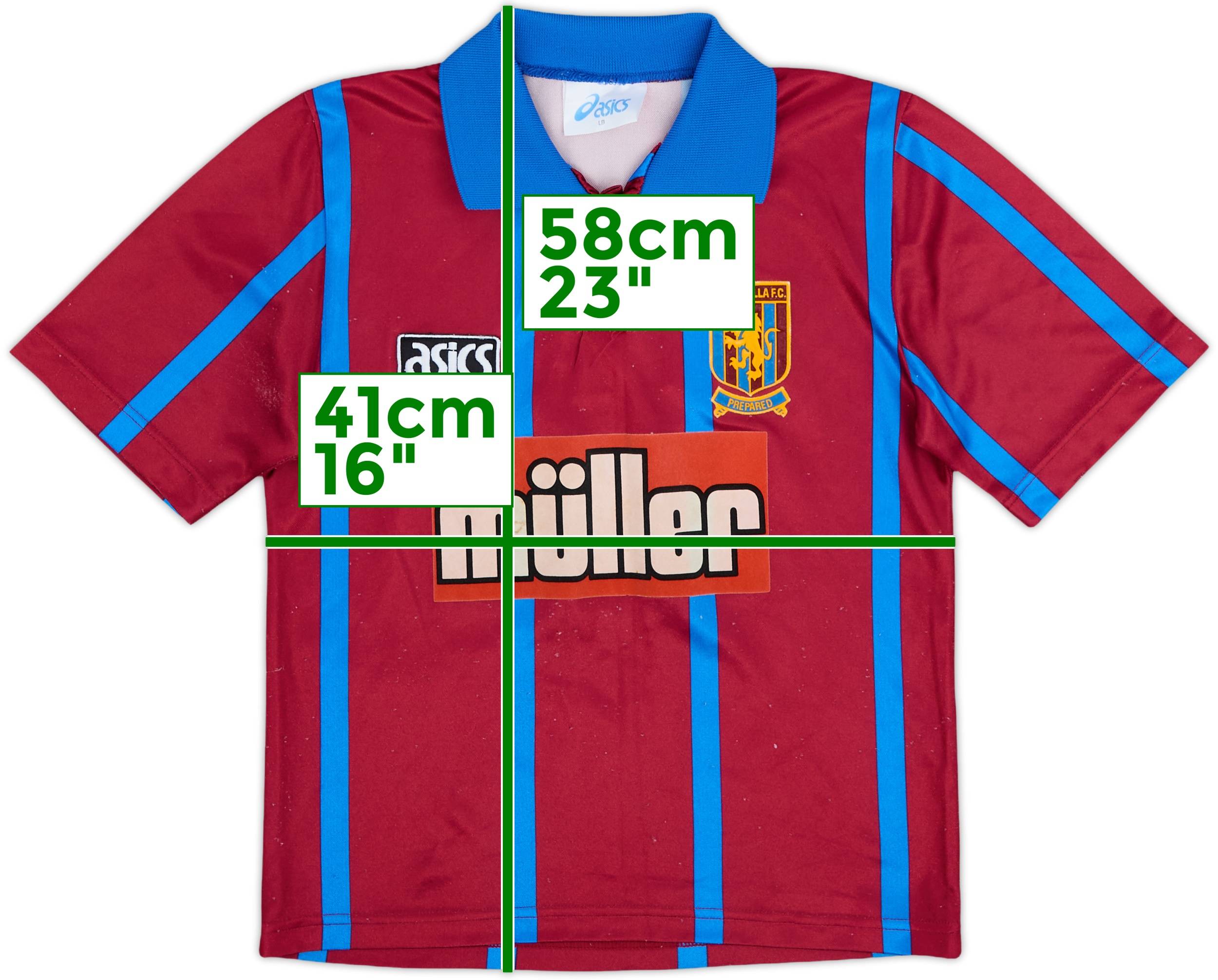 1993-95 Aston Villa Home Shirt - 8/10 - (L.Boys)