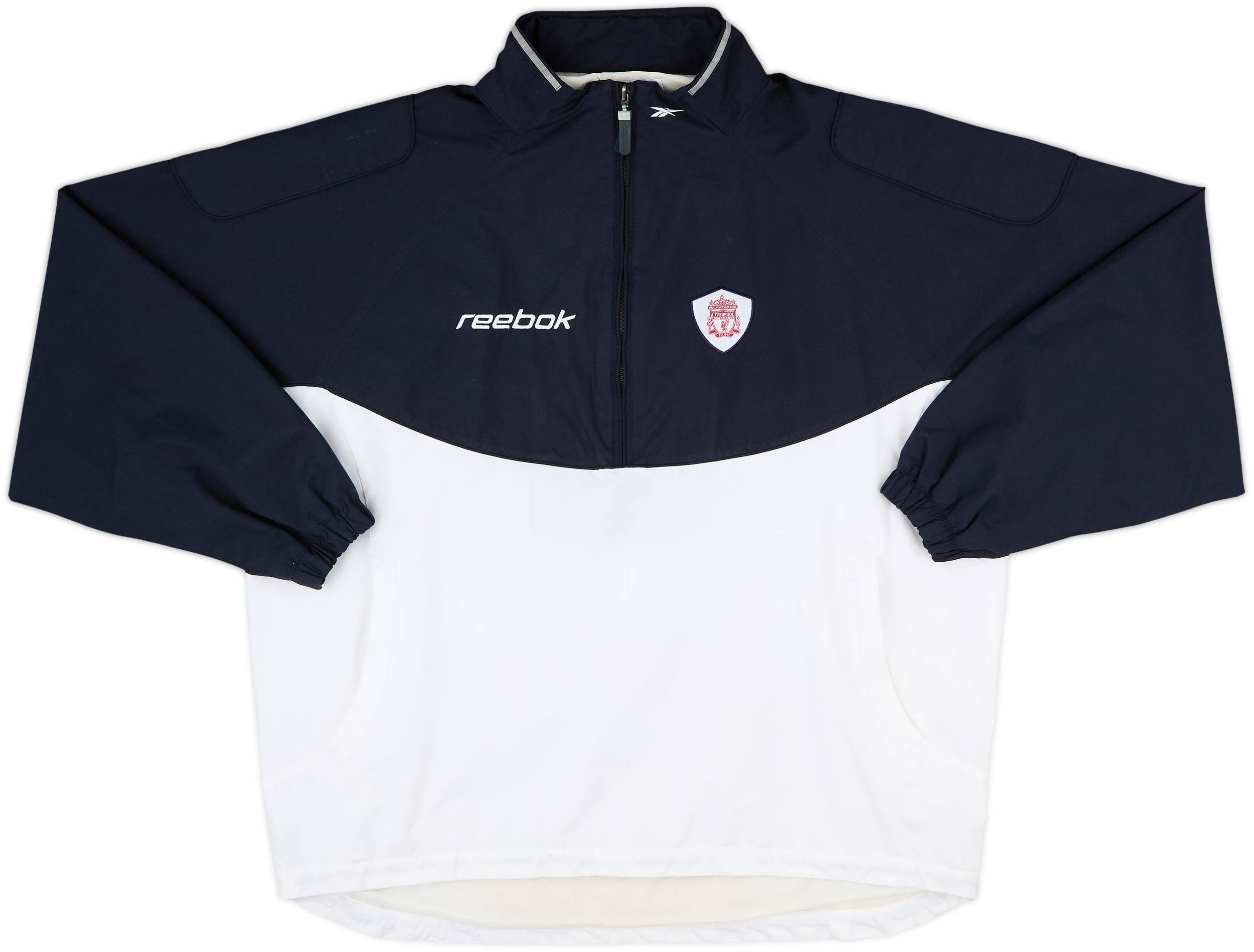 【激レア】リバプール 2001-02シーズン ハーフジップジャケット リーボック 2001-02 Liverpool Reebok 1/2 Zip Track Jacket - 7/10 - (XL)