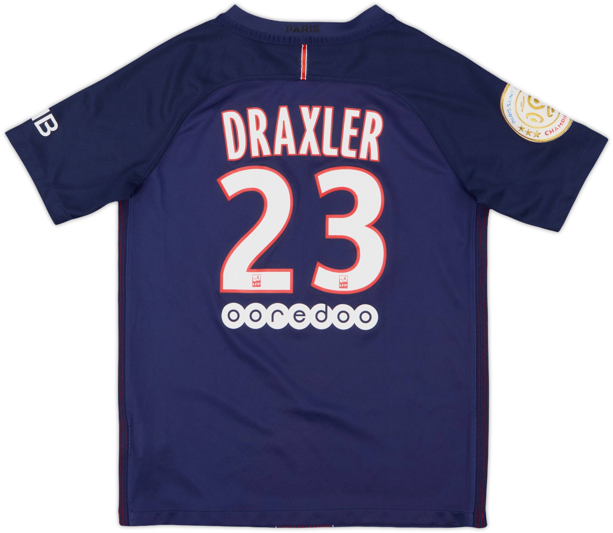 2016-17 Paris Saint-Germain Home Shirt Draxler #23 9/10